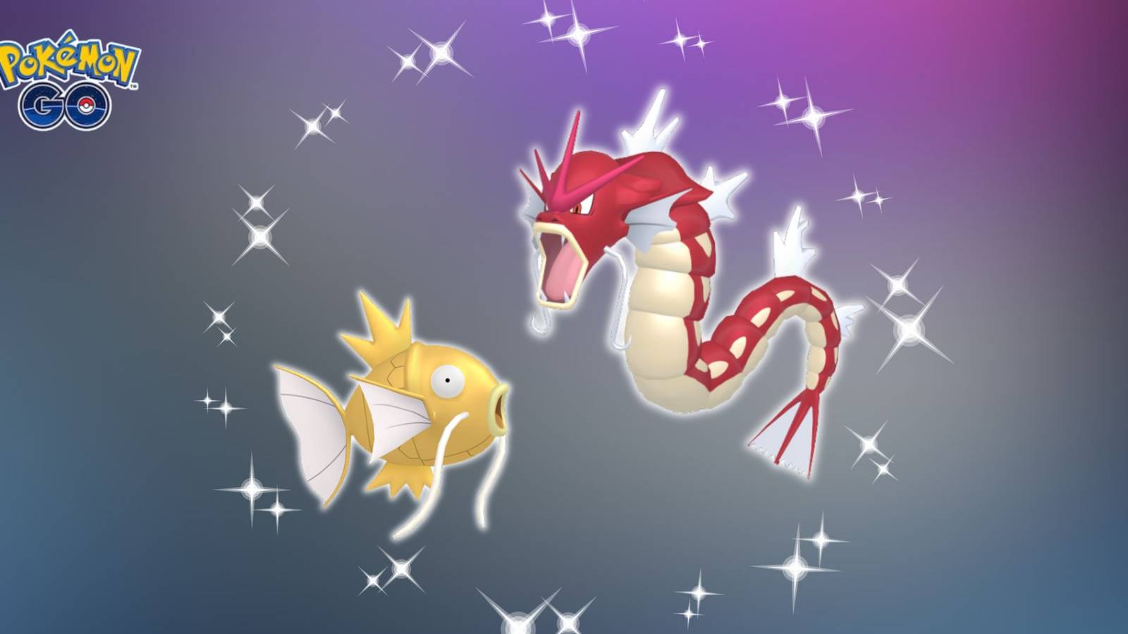 Shiny Magikarp and Shiny Gyarados in Pokemon GO
