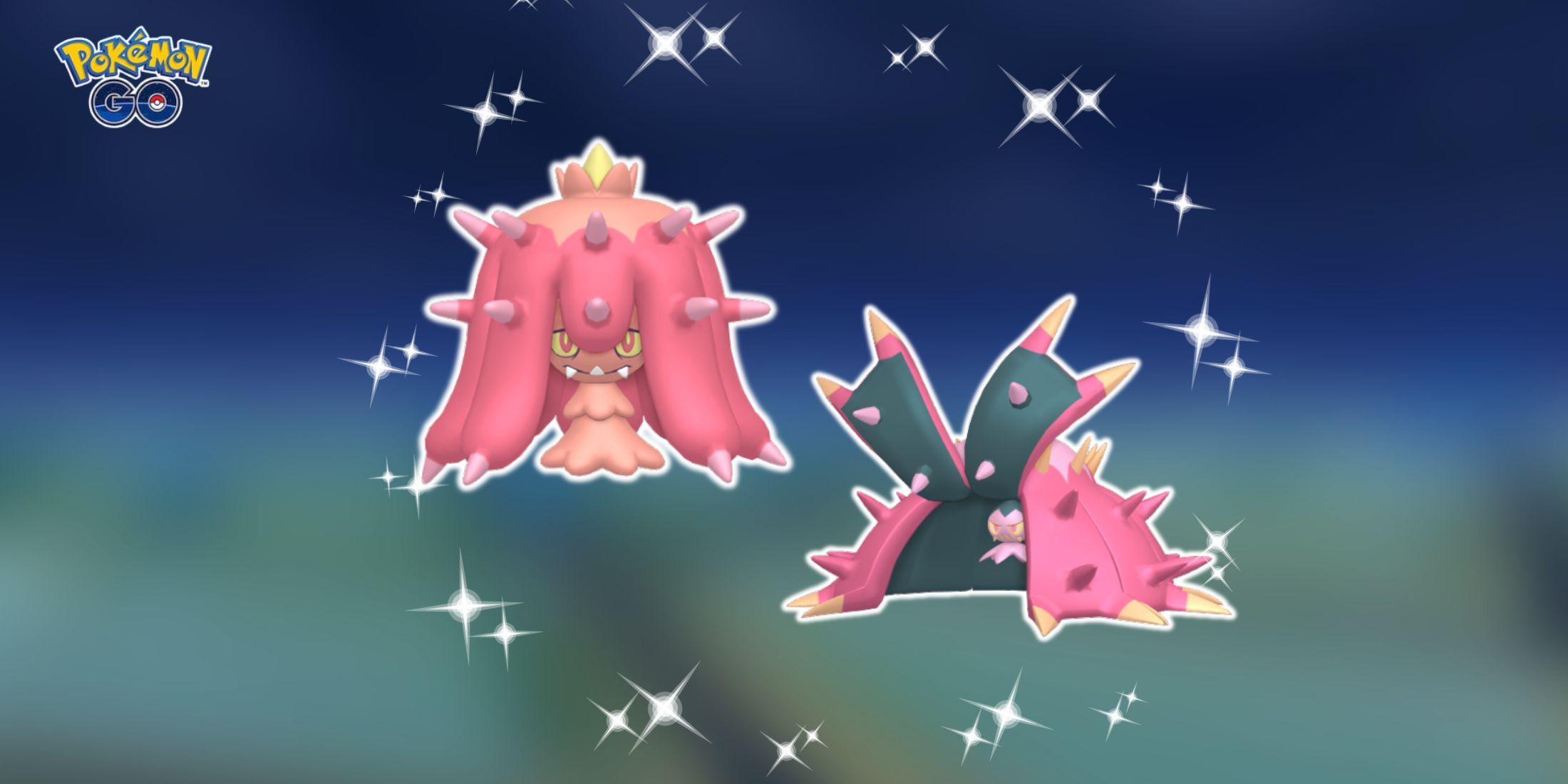 Shiny Mareanie and Shiny Toxapex in Pokemon GO