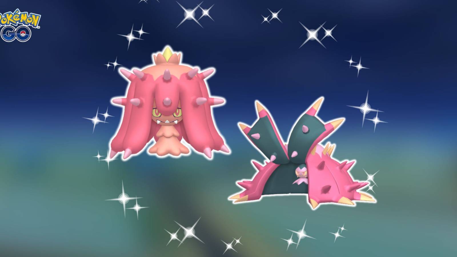 Shiny Mareanie and Shiny Toxapex in Pokemon GO