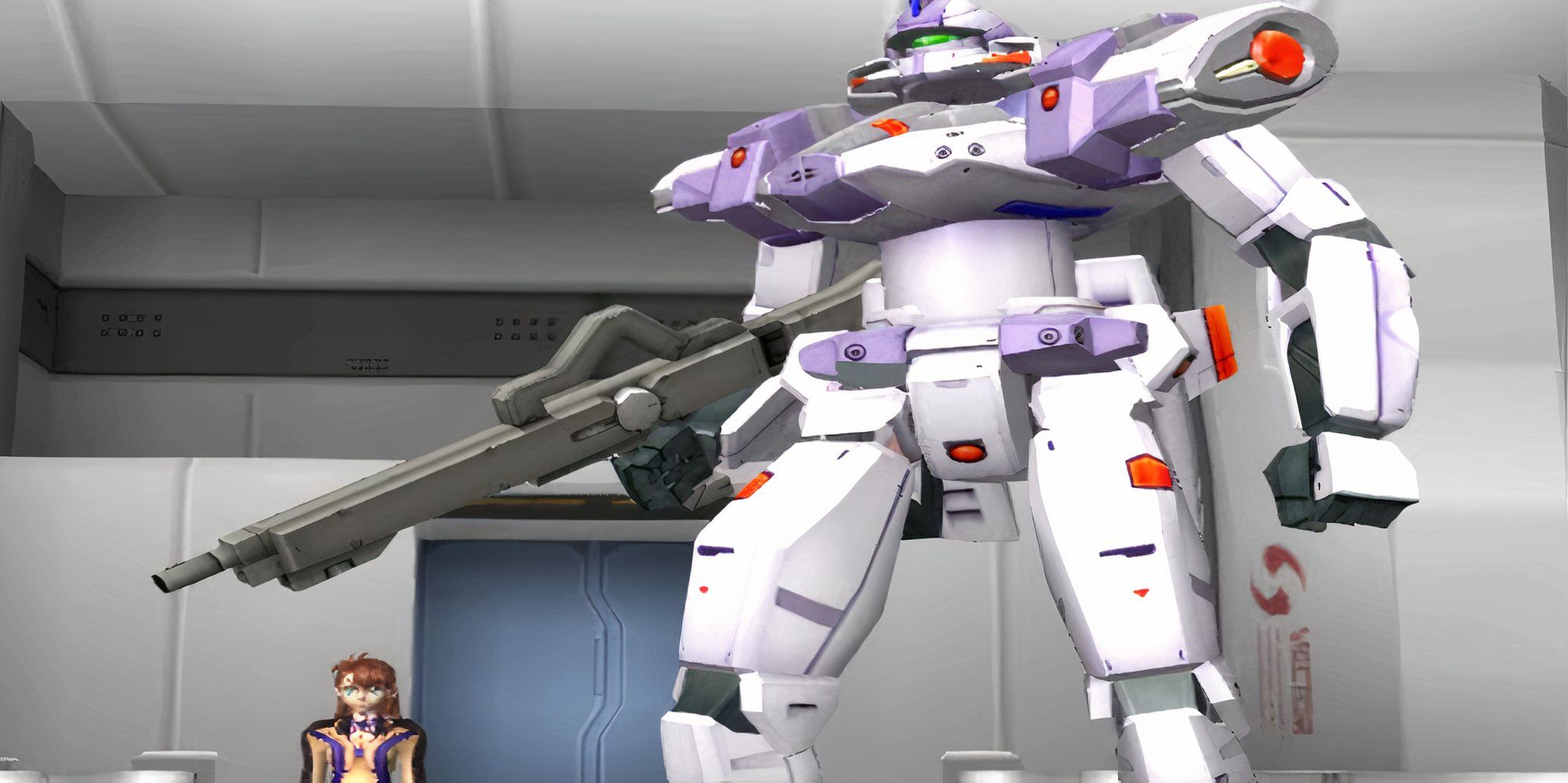 Shion and her mech in Xenosaga