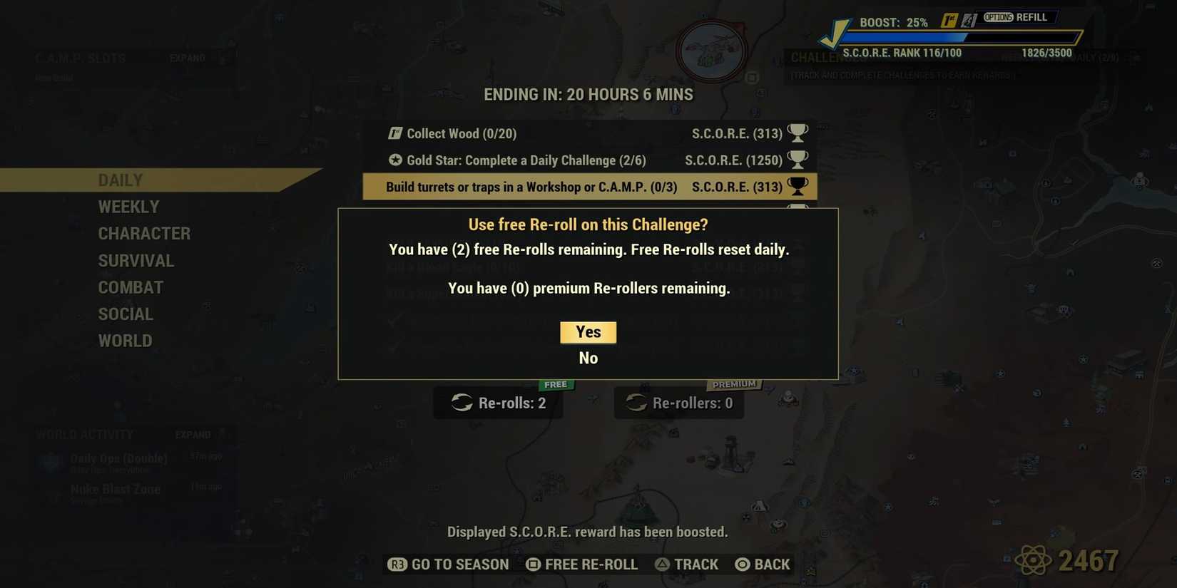 Showcasing The Reroller in Fallout 76