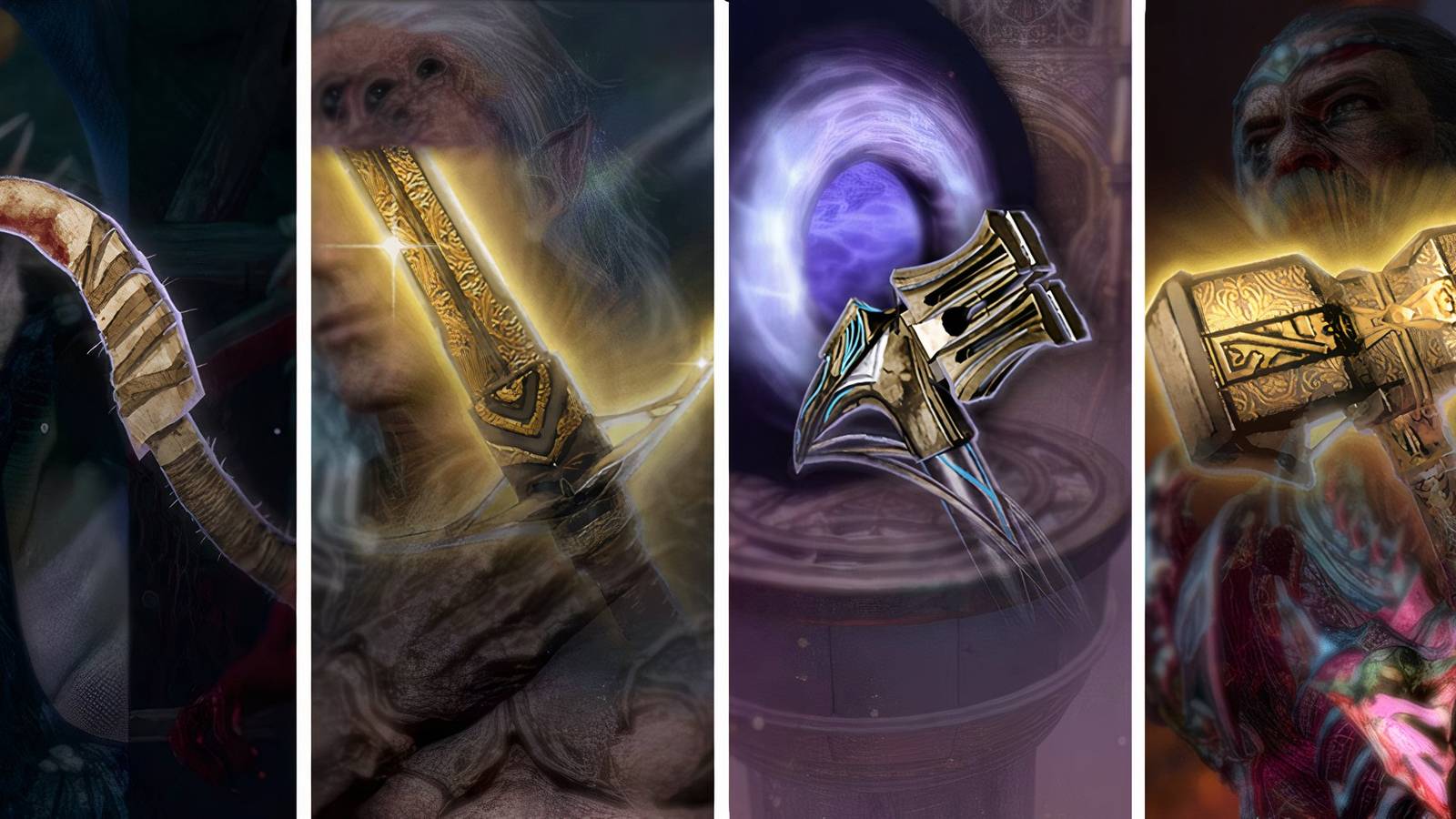 Baldur's Gate 3 Weapons Sickle of BOOOAL Cruel Sting Foebreaker Ketheric's Hammer