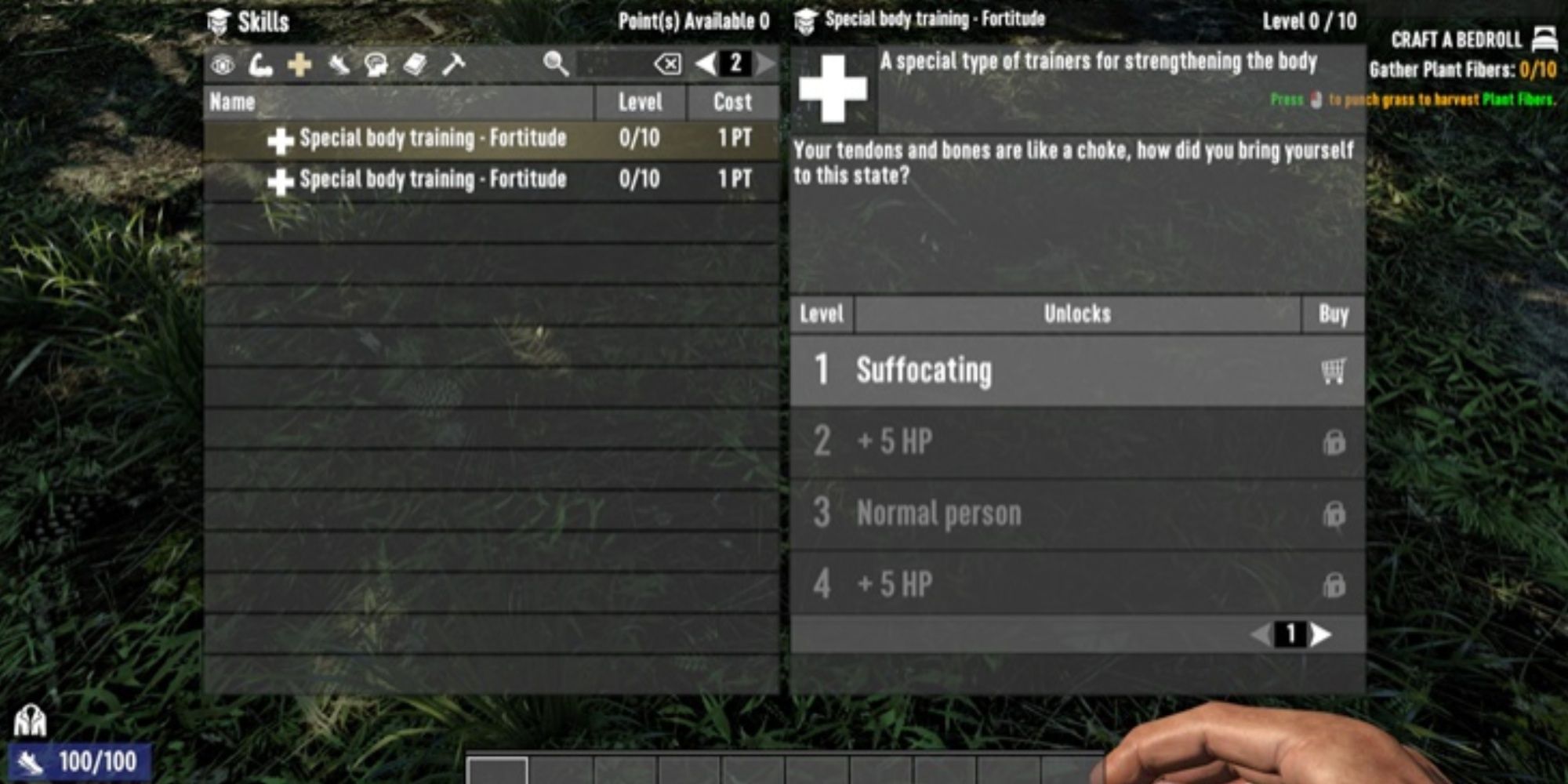 Skills for HP and Stamina Server Side Mod For 7 Days To Die
