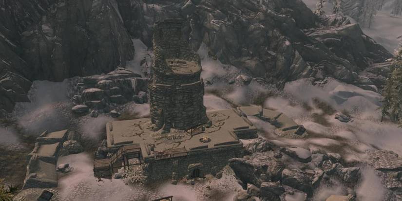 Gallows Rock, the lair of the Silver Hand, in Skyrim