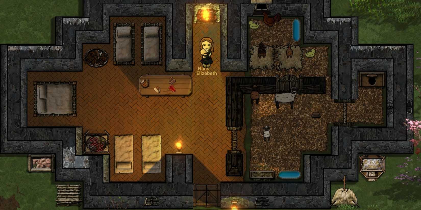 snipper of a character holding  baby in Clanfolk