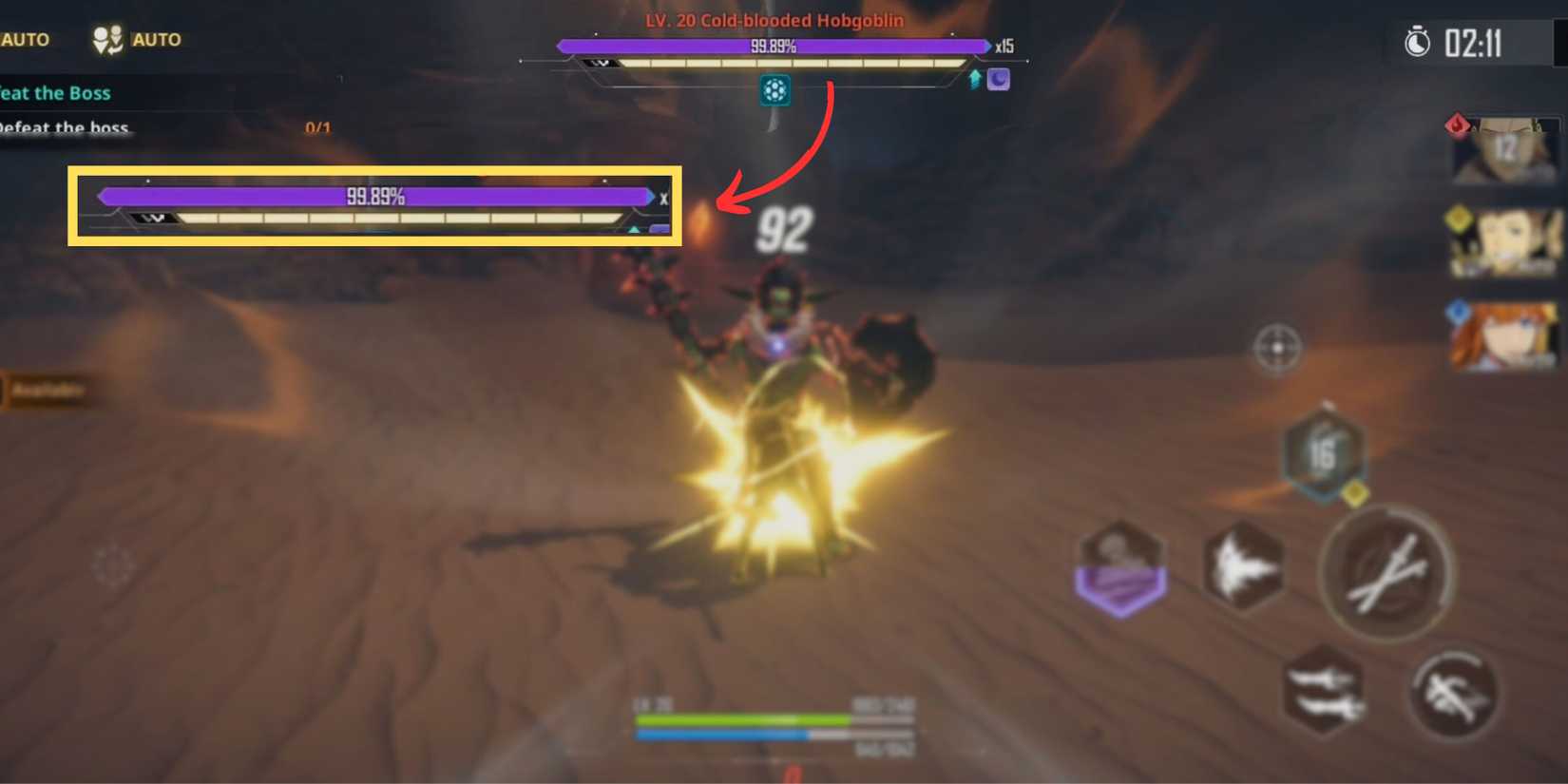 break gauge in solo leveling arise.