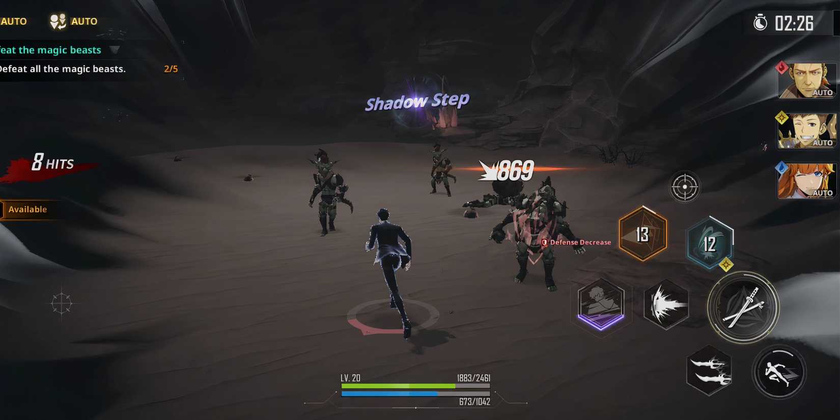 shadow step in solo leveling arise.