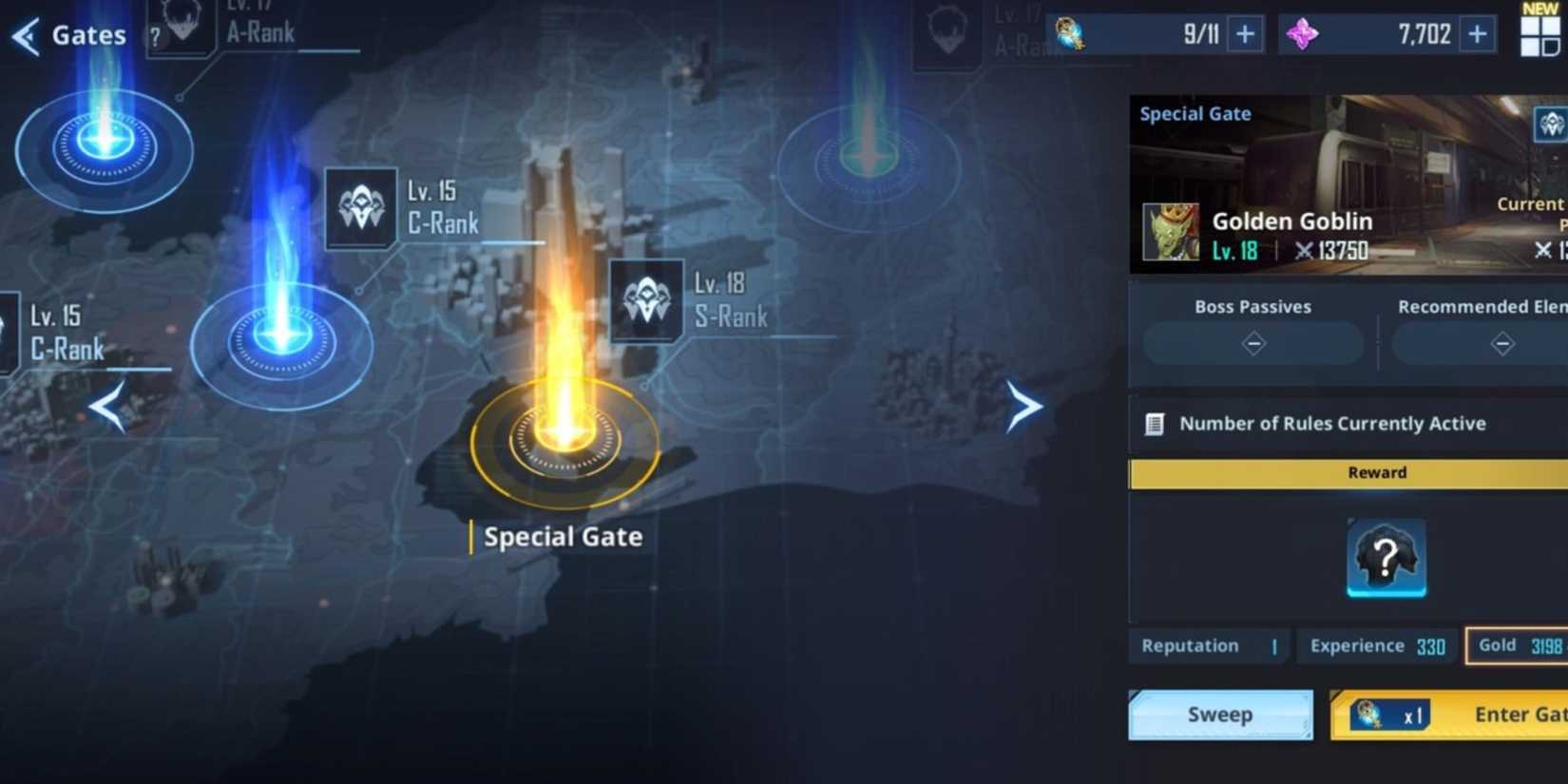 a gate sweep action in solo leveling arise.