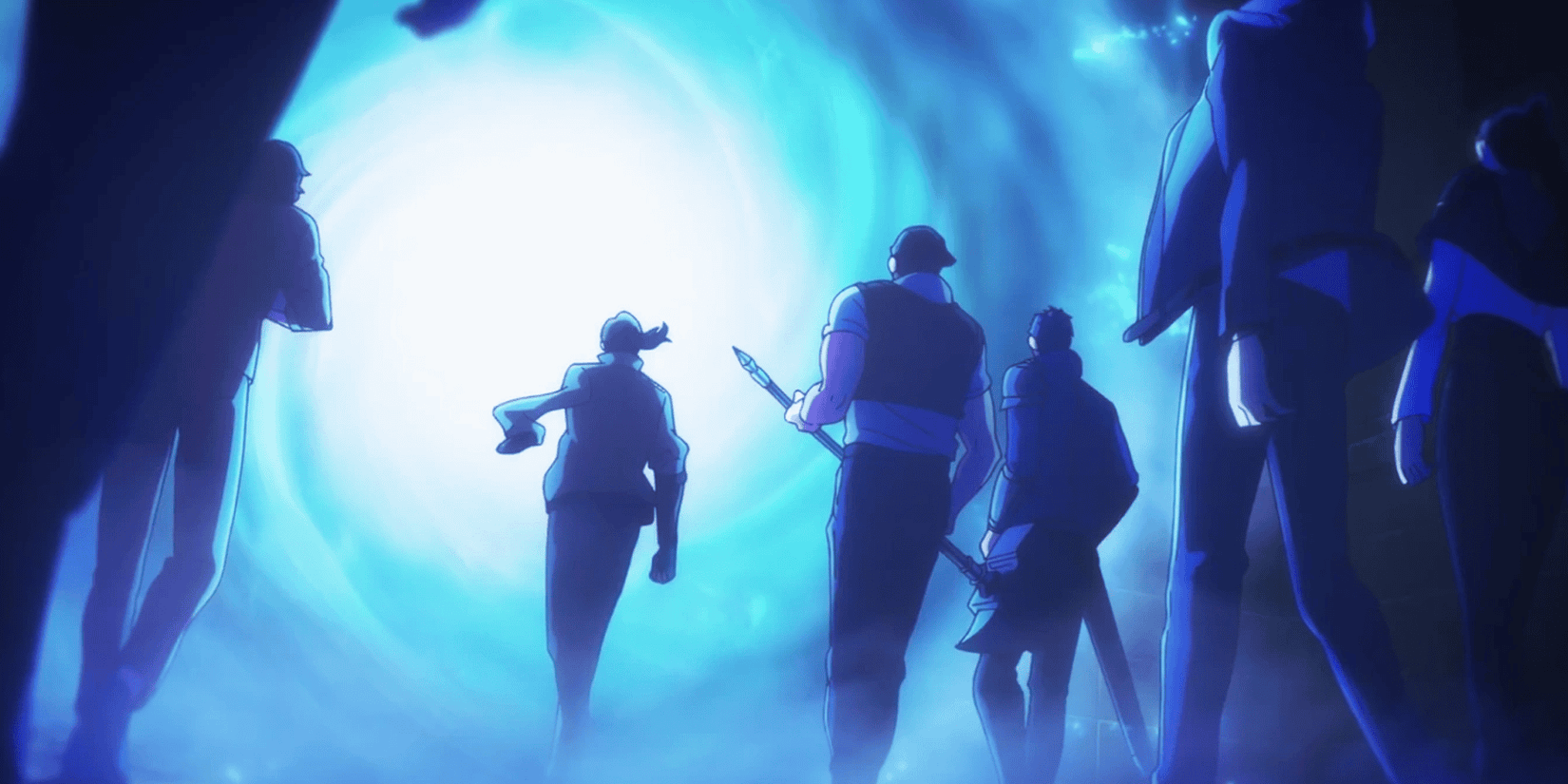 Solo Leveling entering gate