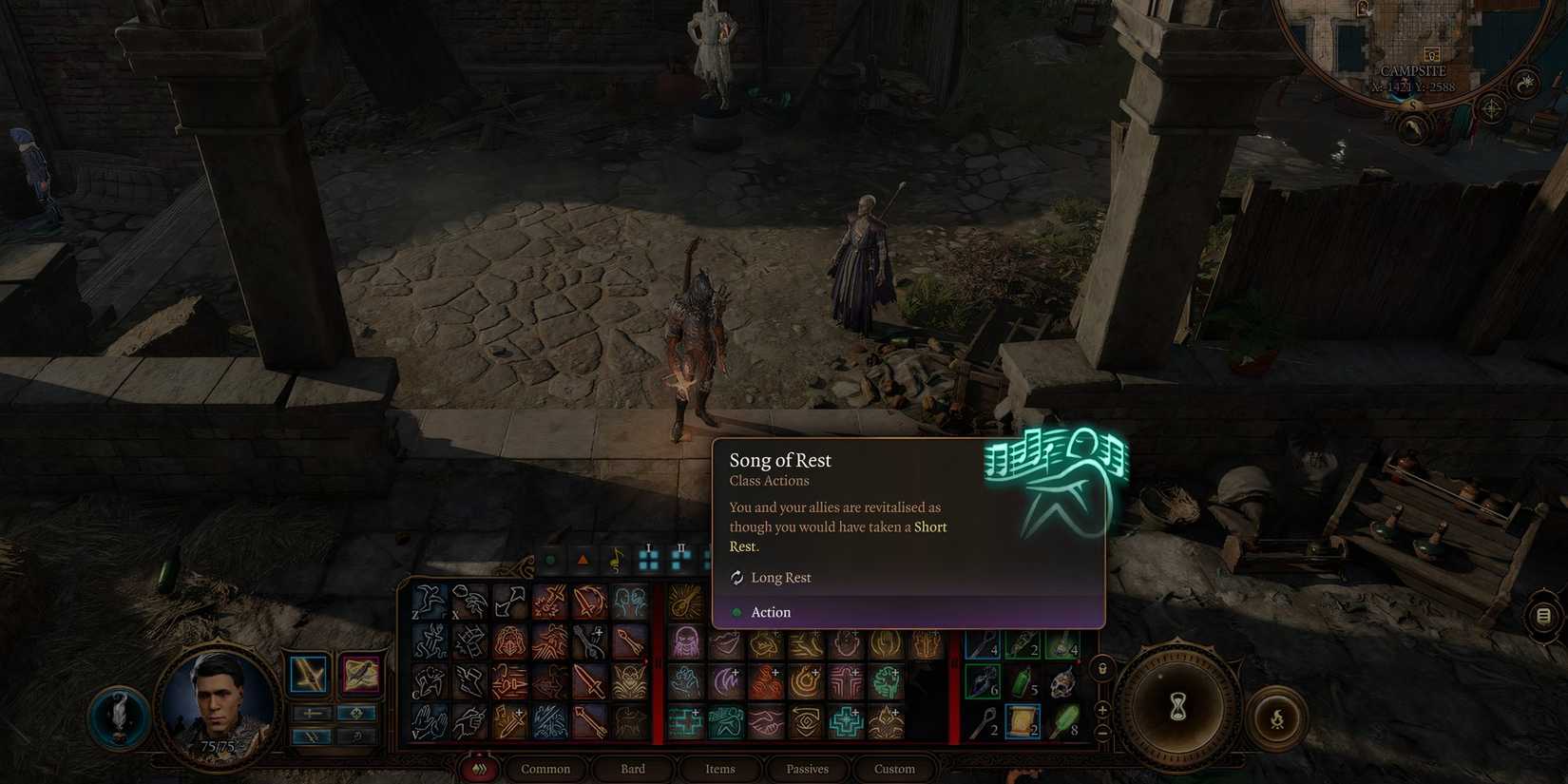 Baldur's Gate 3 Bard Feature Song of Rest