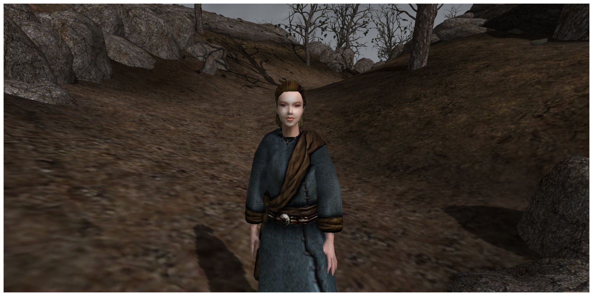 Sosia Caristiana on a hill in Morrowind