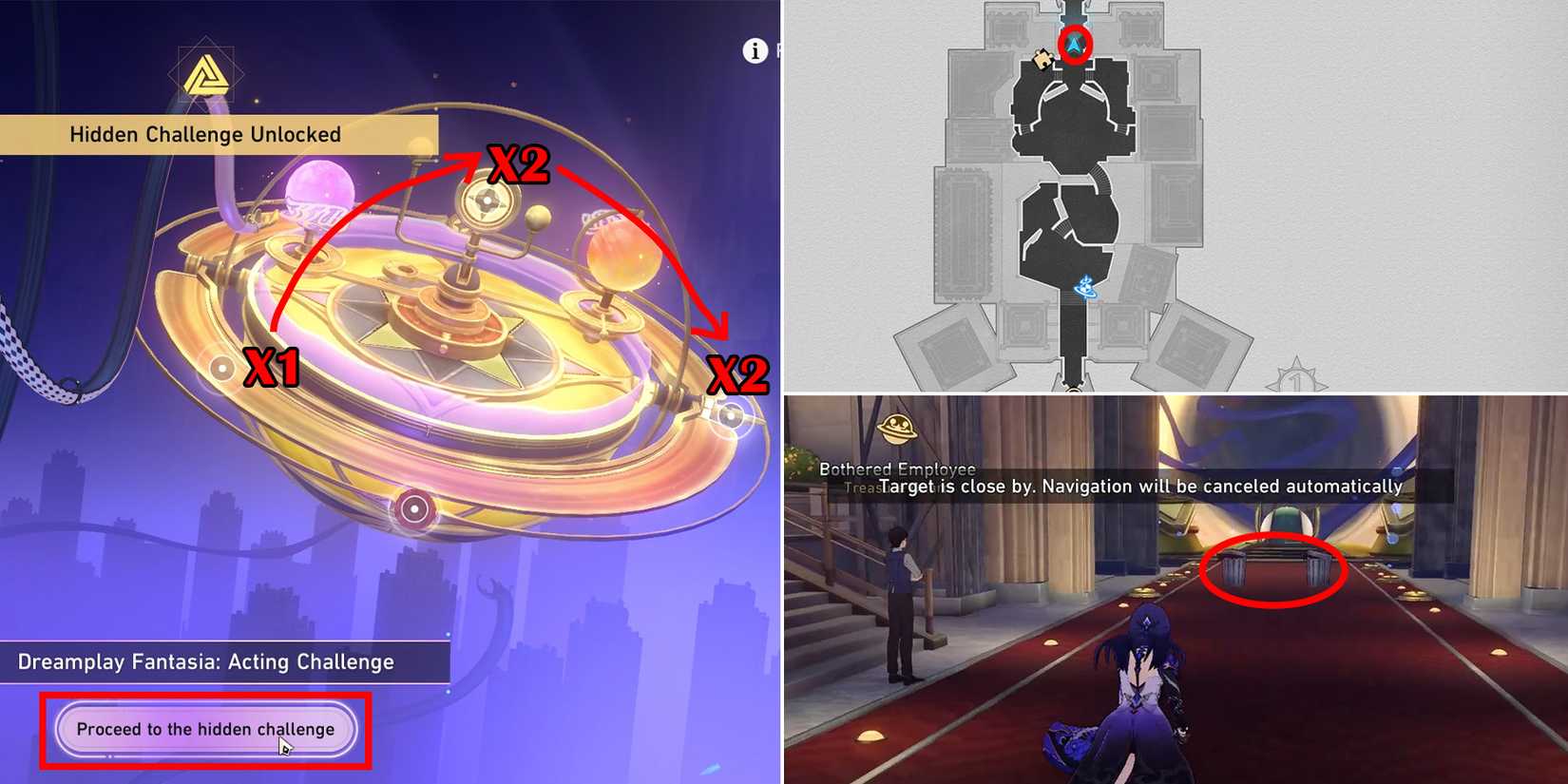 soulglad scorchsand audition venue lordly trashcans location 1-2 in honkai star rail