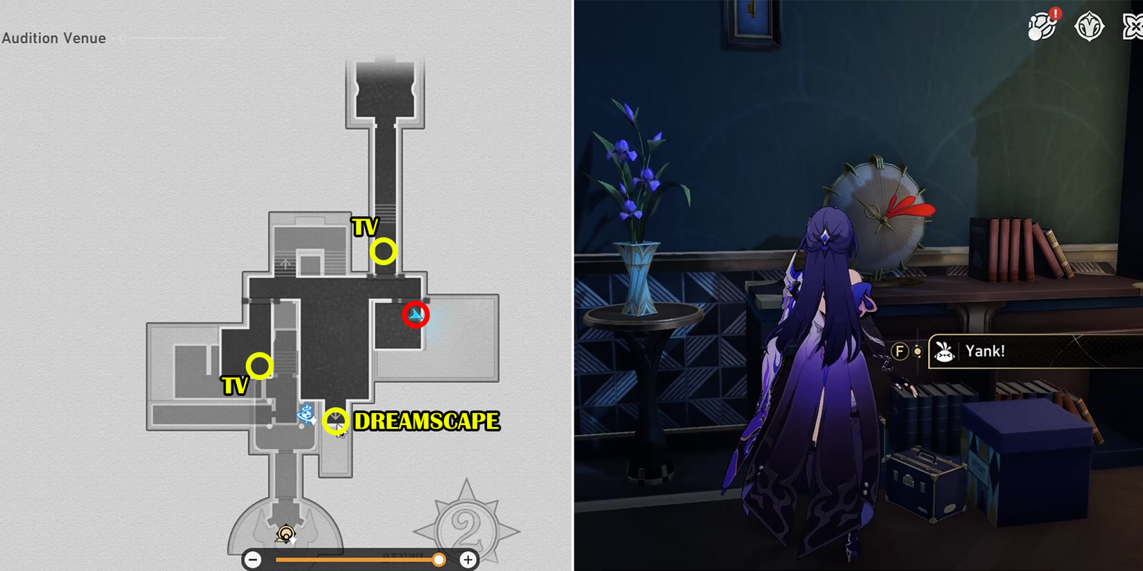 soulglad scorchsand audition venue origami bird location 14 in honkai star rail