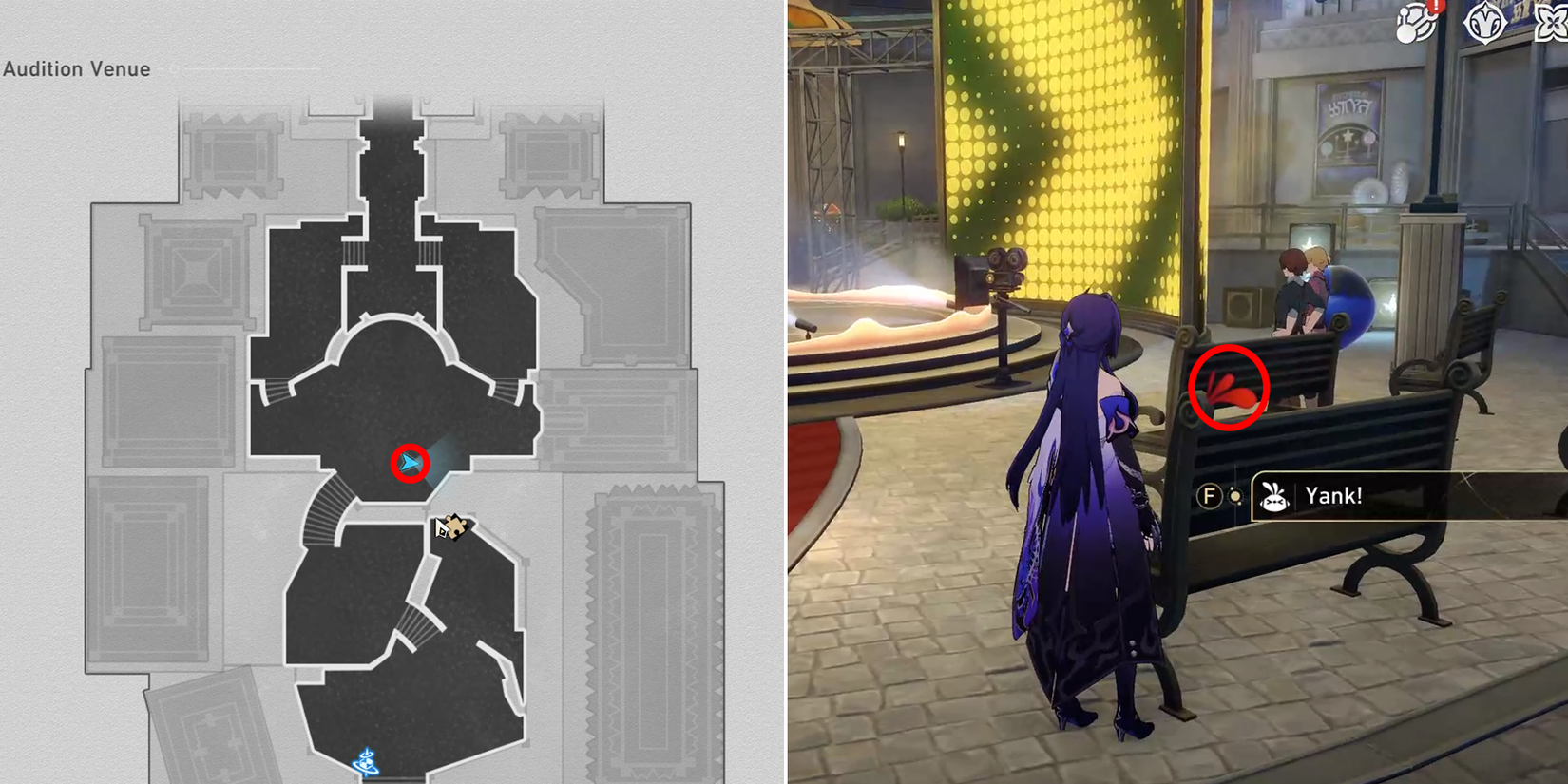 soulglad scorchsand audition venue origami bird location 7 in honkai star rail