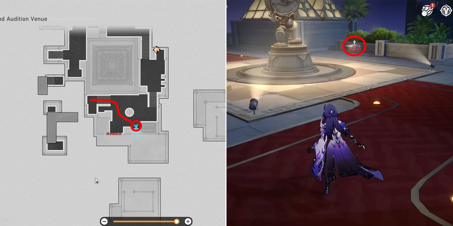 Honkai: Star Rail - SoulGlad Scorchsand Audition Venue Chest, Warp Trotter And Lordly Trashcan Locations