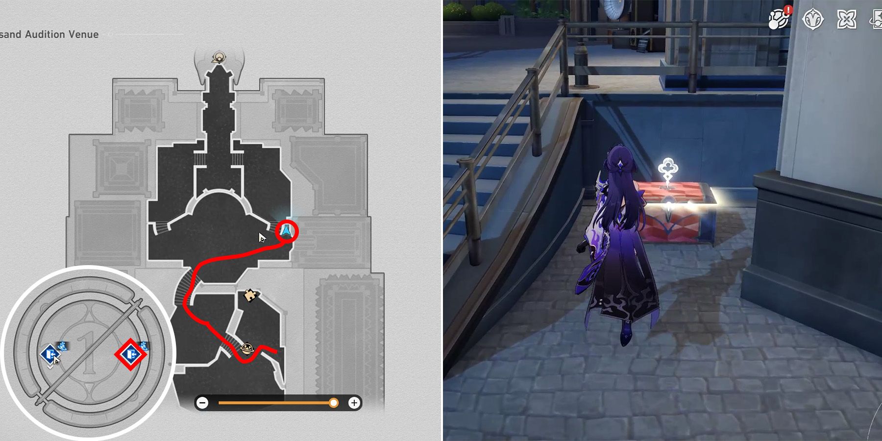 Honkai: Star Rail - SoulGlad Scorchsand Audition Venue Chest, Warp Trotter And Lordly Trashcan Locations