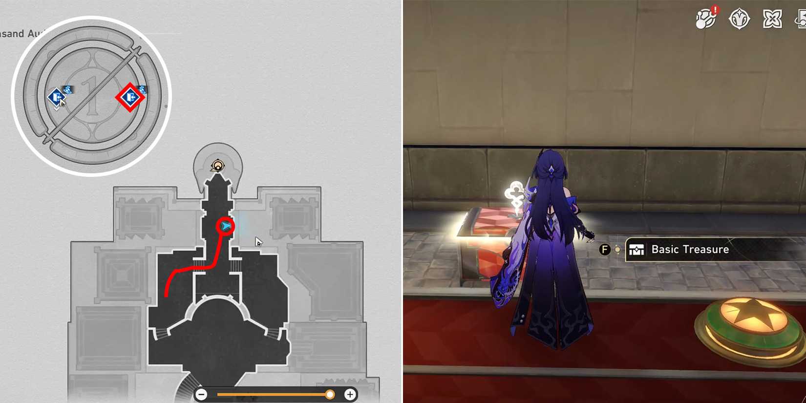 soulglad scorchsand audition venue treasure chest location 6 in honkai star rail