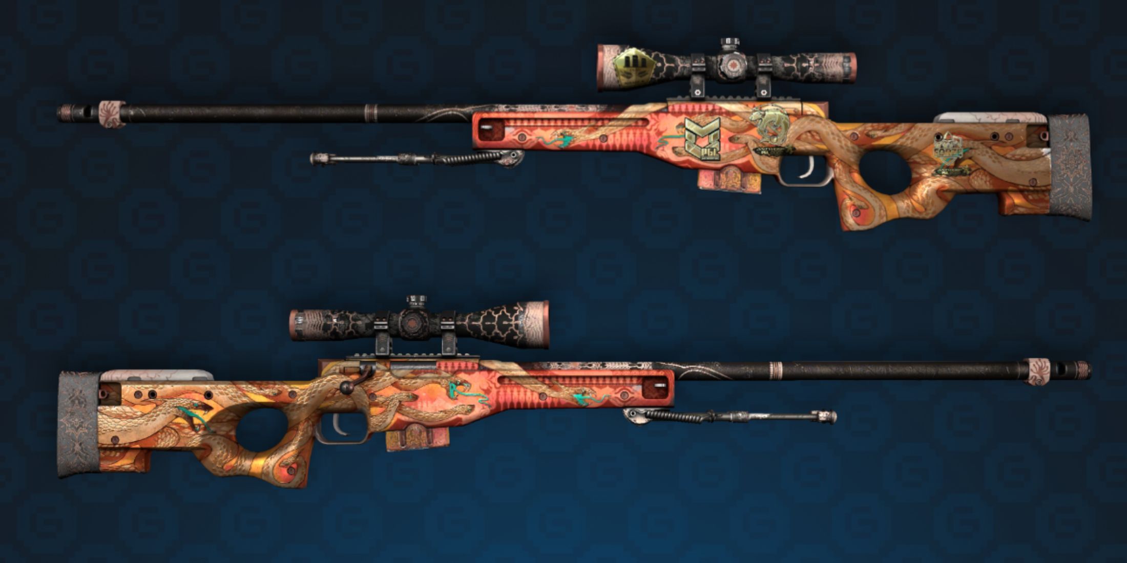 Souvenir AWP Desert Hydra in Battle-Scarred Condition from Counter Strike