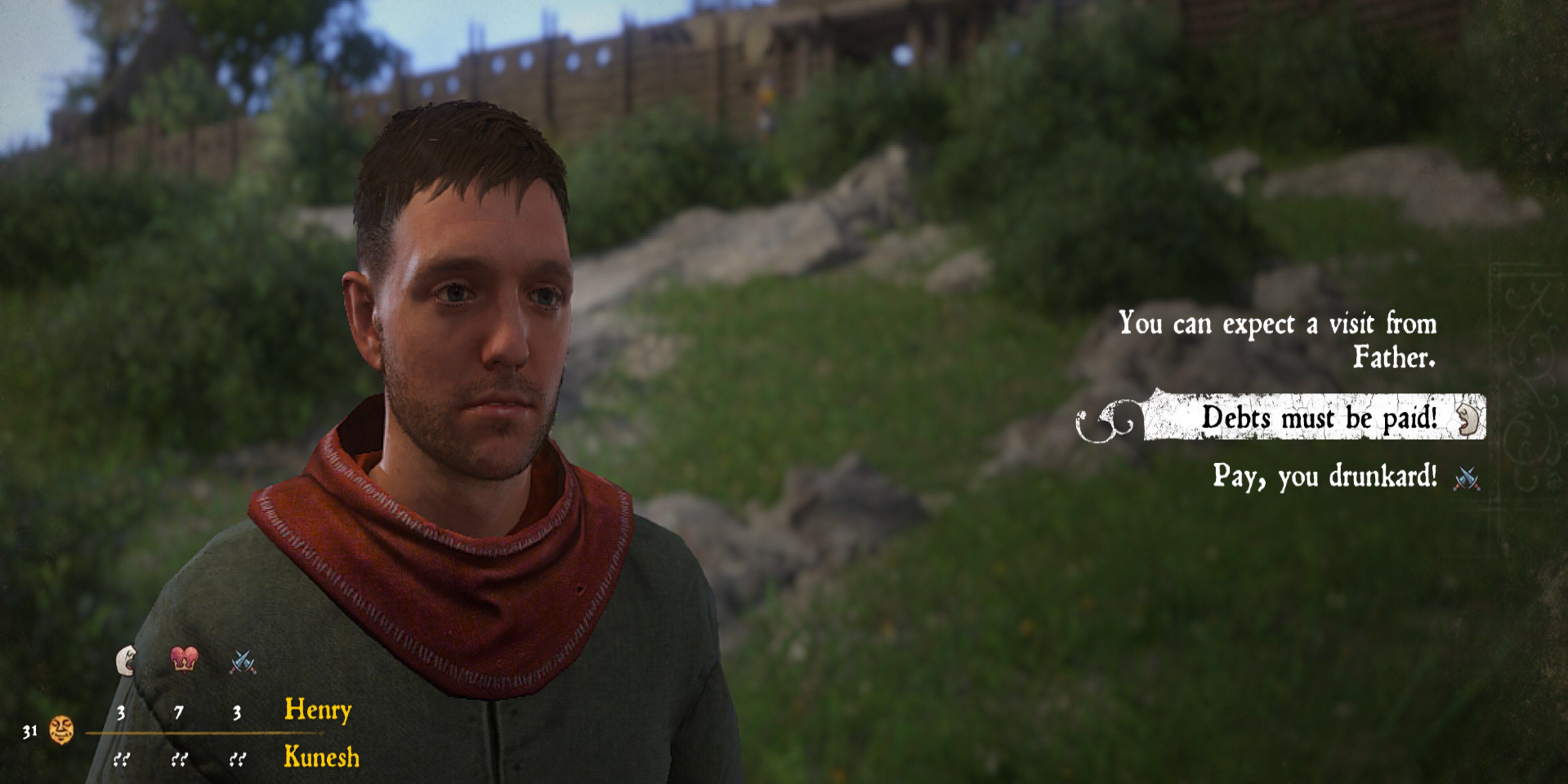 Speaking with Kunesh in Kingdom Come Deliverance