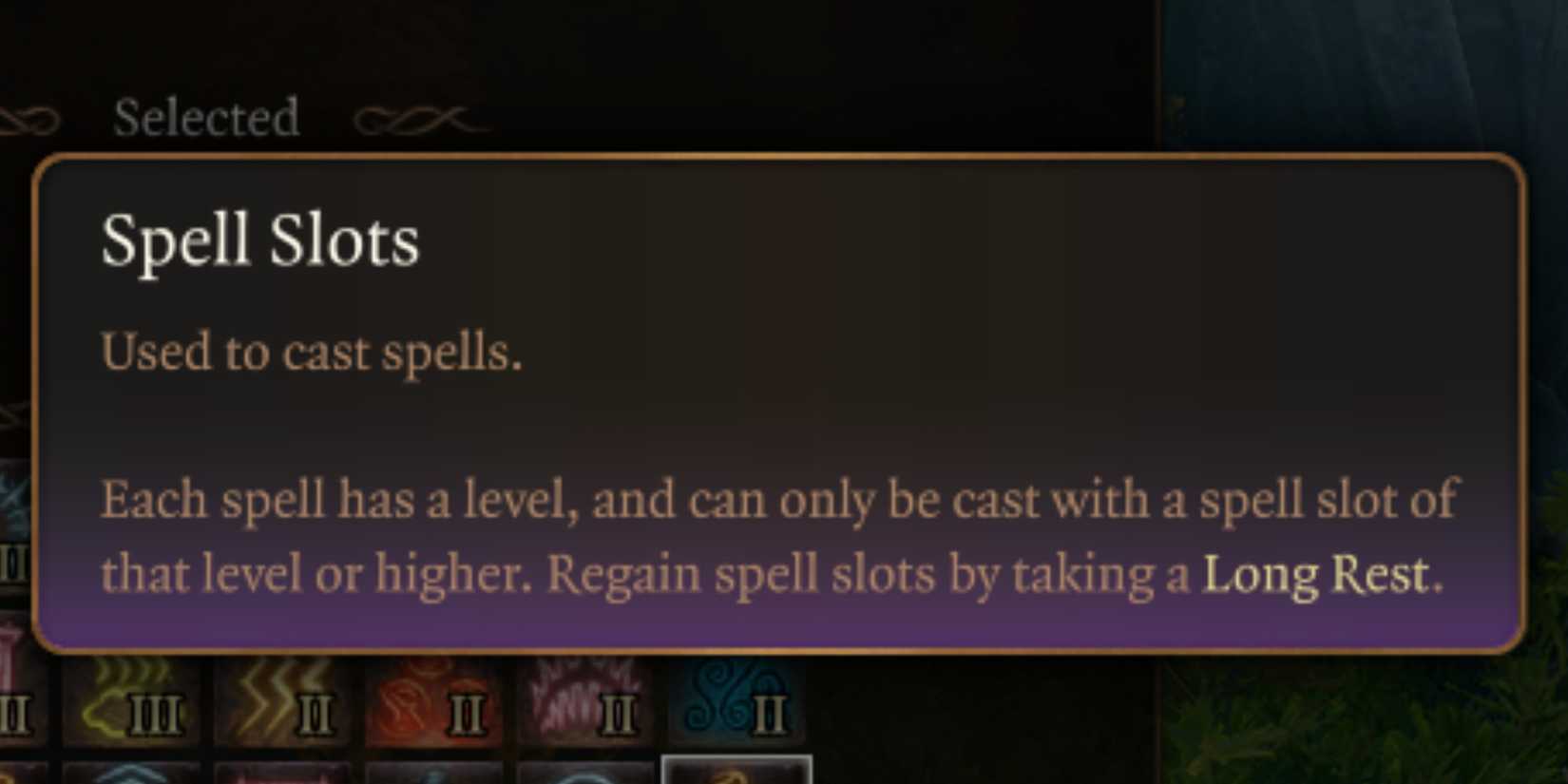 spell slots in baldur's gate 3