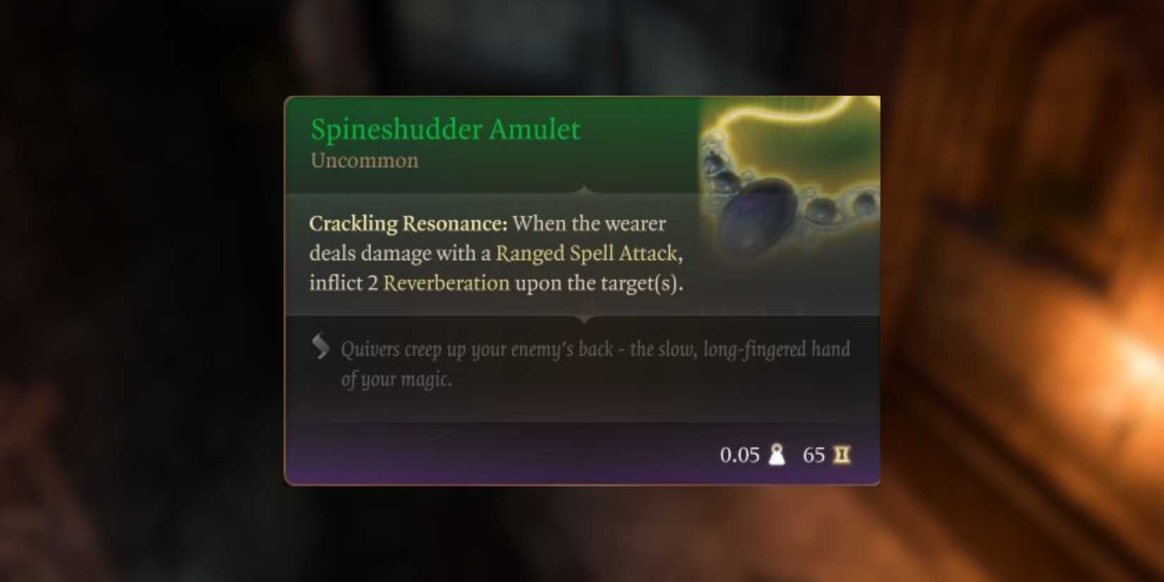 spineshudder amulet in baldur's gate 3