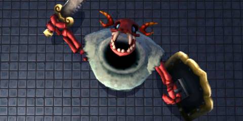 Stalblind's boss fight introduction in The Legend of Zelda: A Link Between Worlds