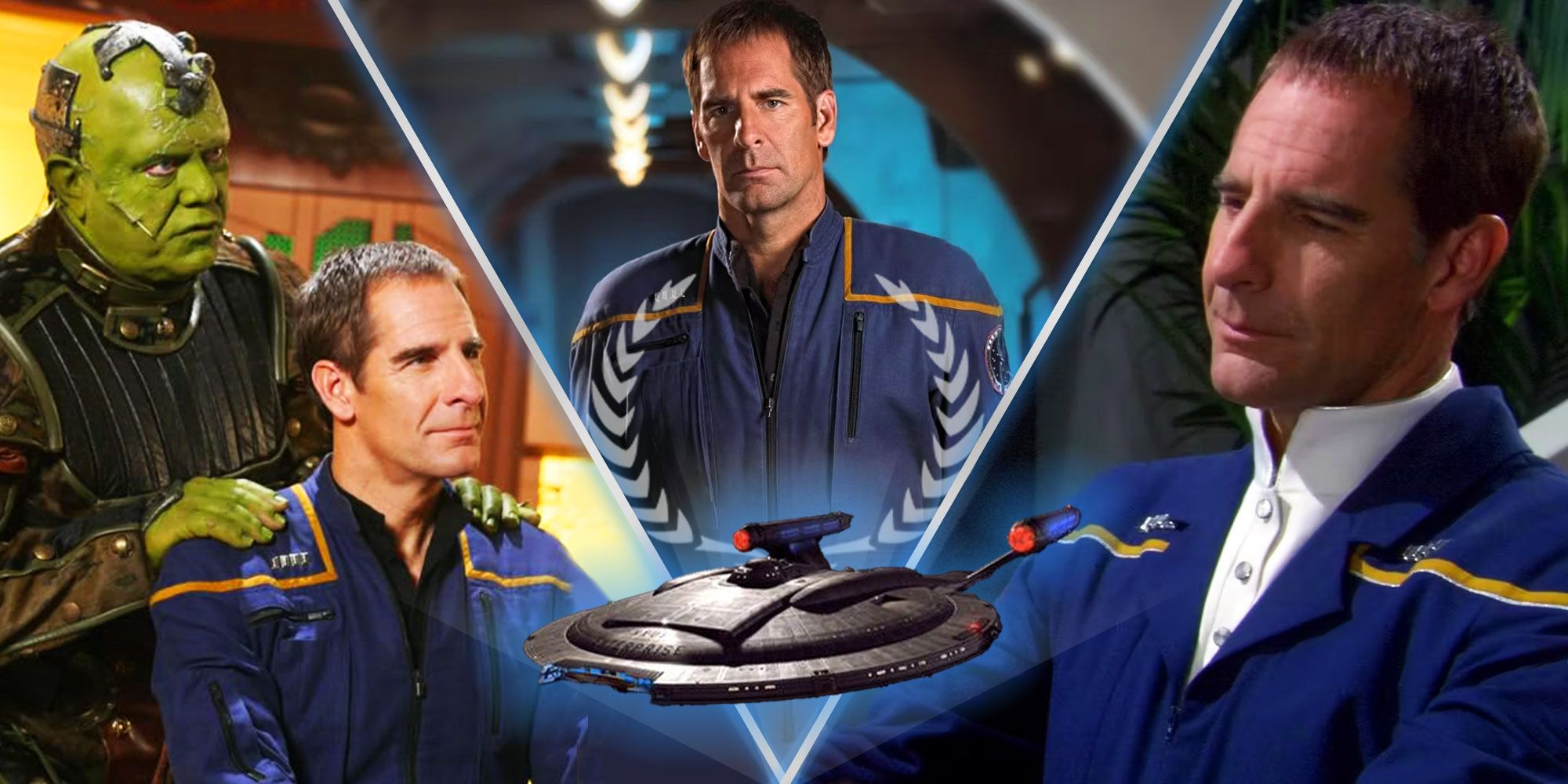 Captain Jonathan Archer montage including stills from Star Trek Enterprise and the NX-01