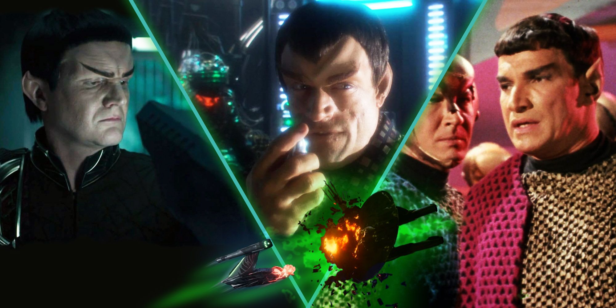 Star Trek's Romulans as seen in Strange New World, Enterprise, and the original Series.