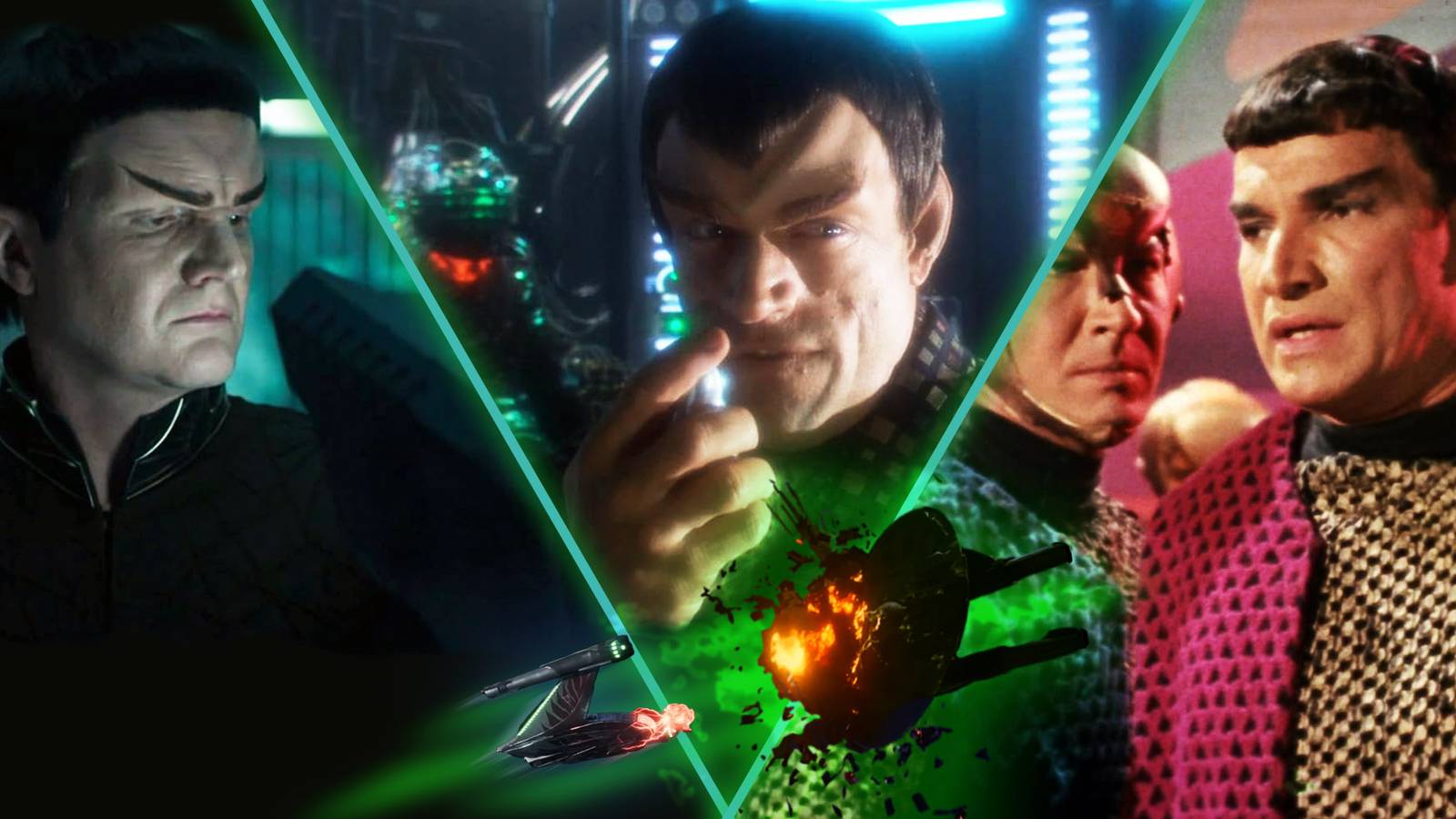 Star Trek's Romulans as seen in Strange New World, Enterprise, and the original Series.