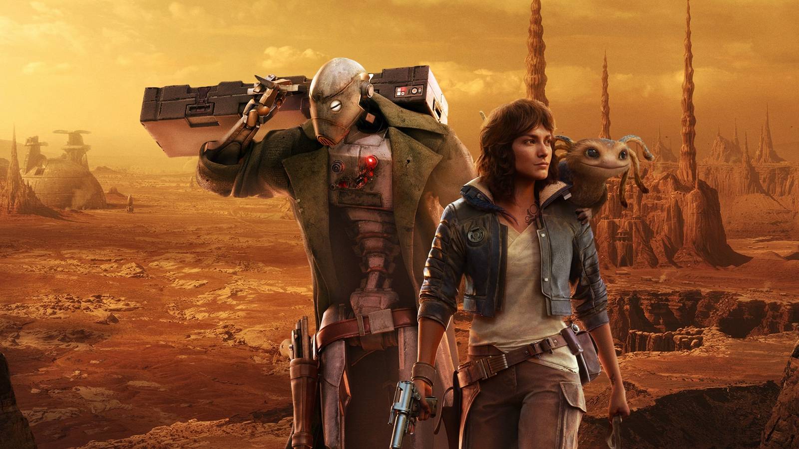 Star Wars Outlaws With Geonosis Background