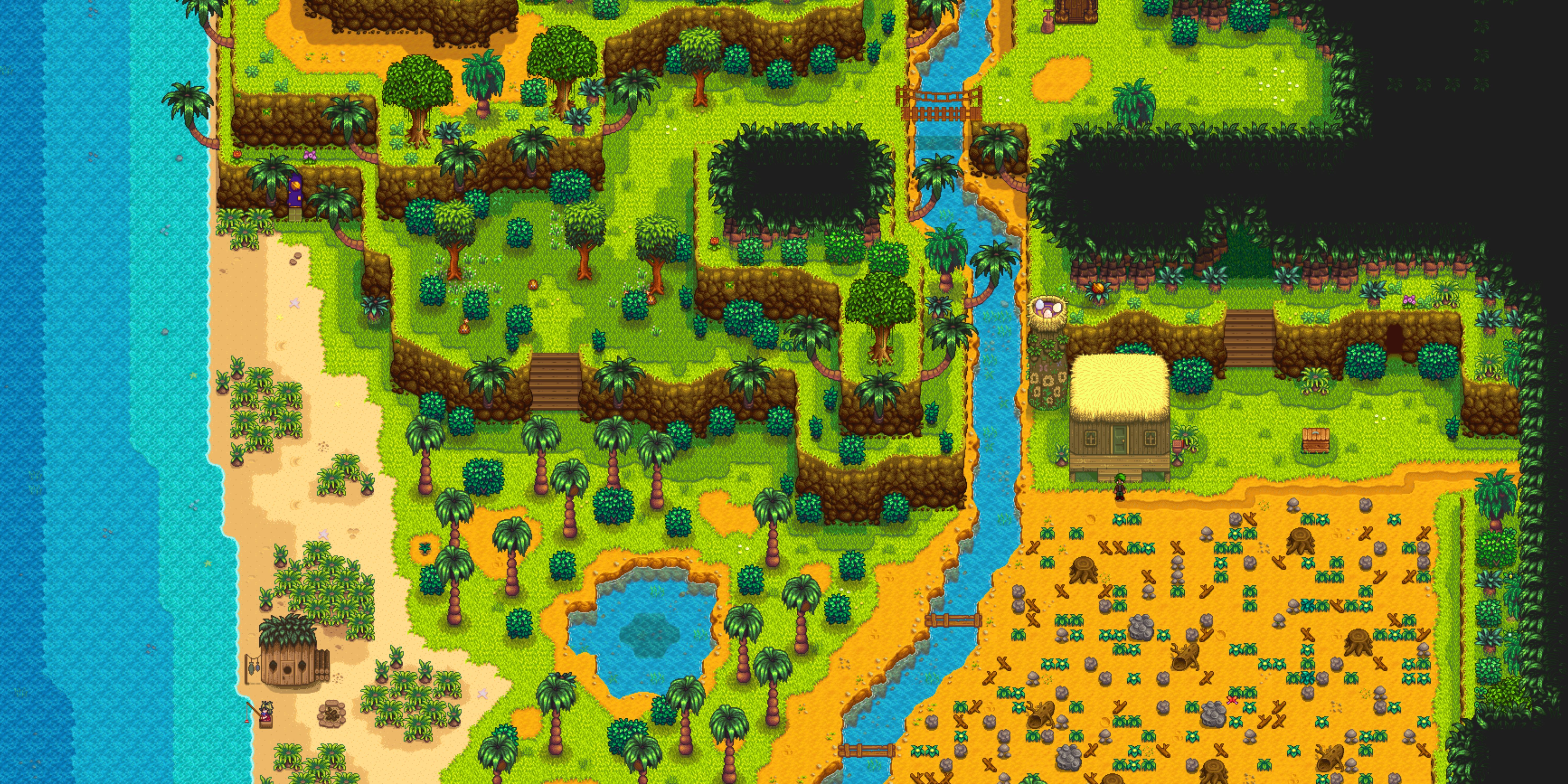 An overview of Ginger Island in SDV