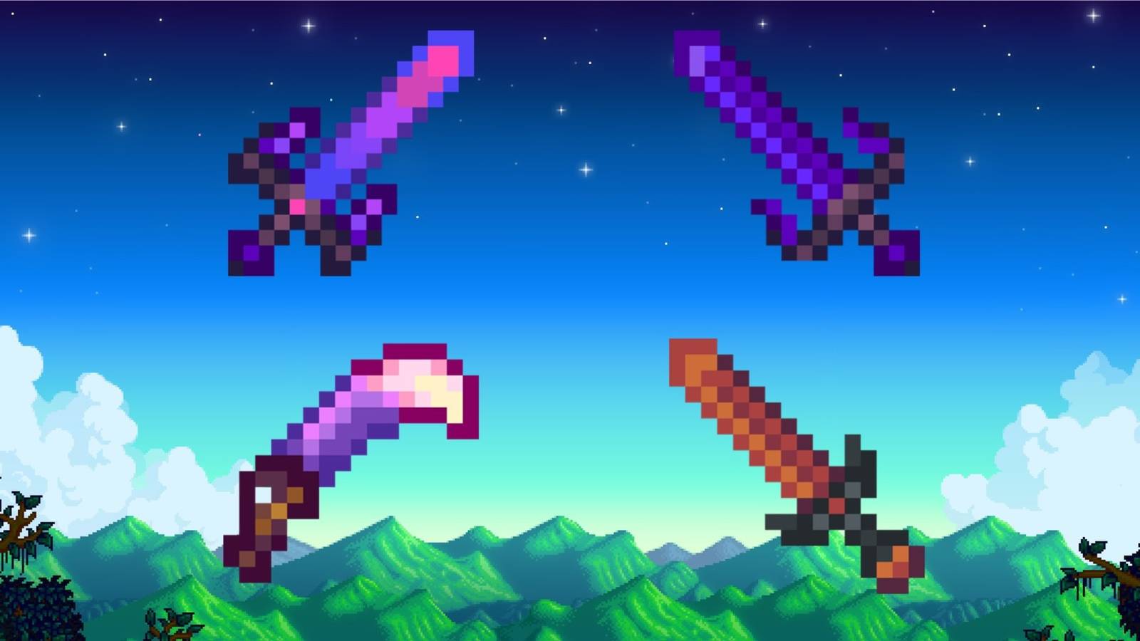 Stardew Valley multiple different swords 