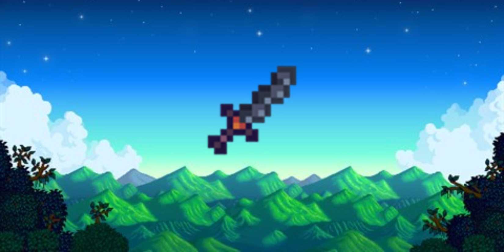 stardew valley's Wicked Kris, a grey dagger