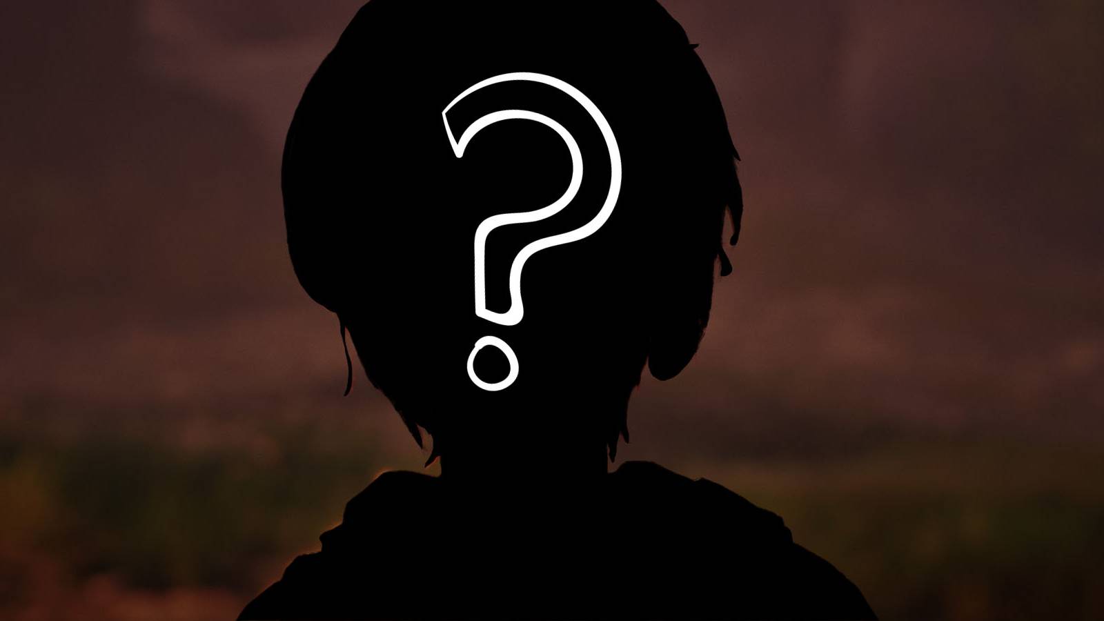 Stellar Blade's Lily silhouetted with a question mark