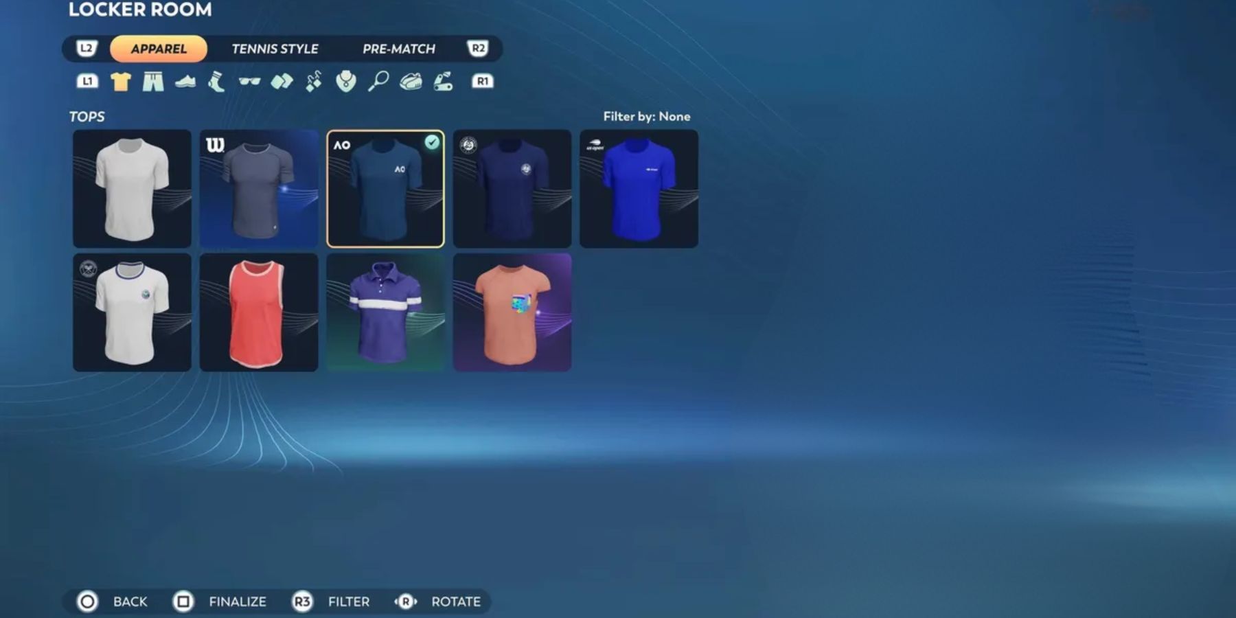 MyPlayer Outfits in TopSpin 2K25