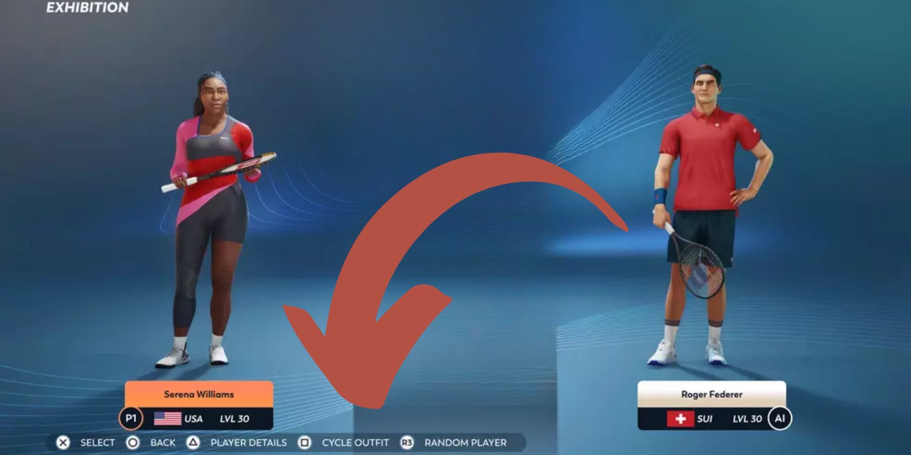 How to Cycle Outfits in TopSpin 2K25