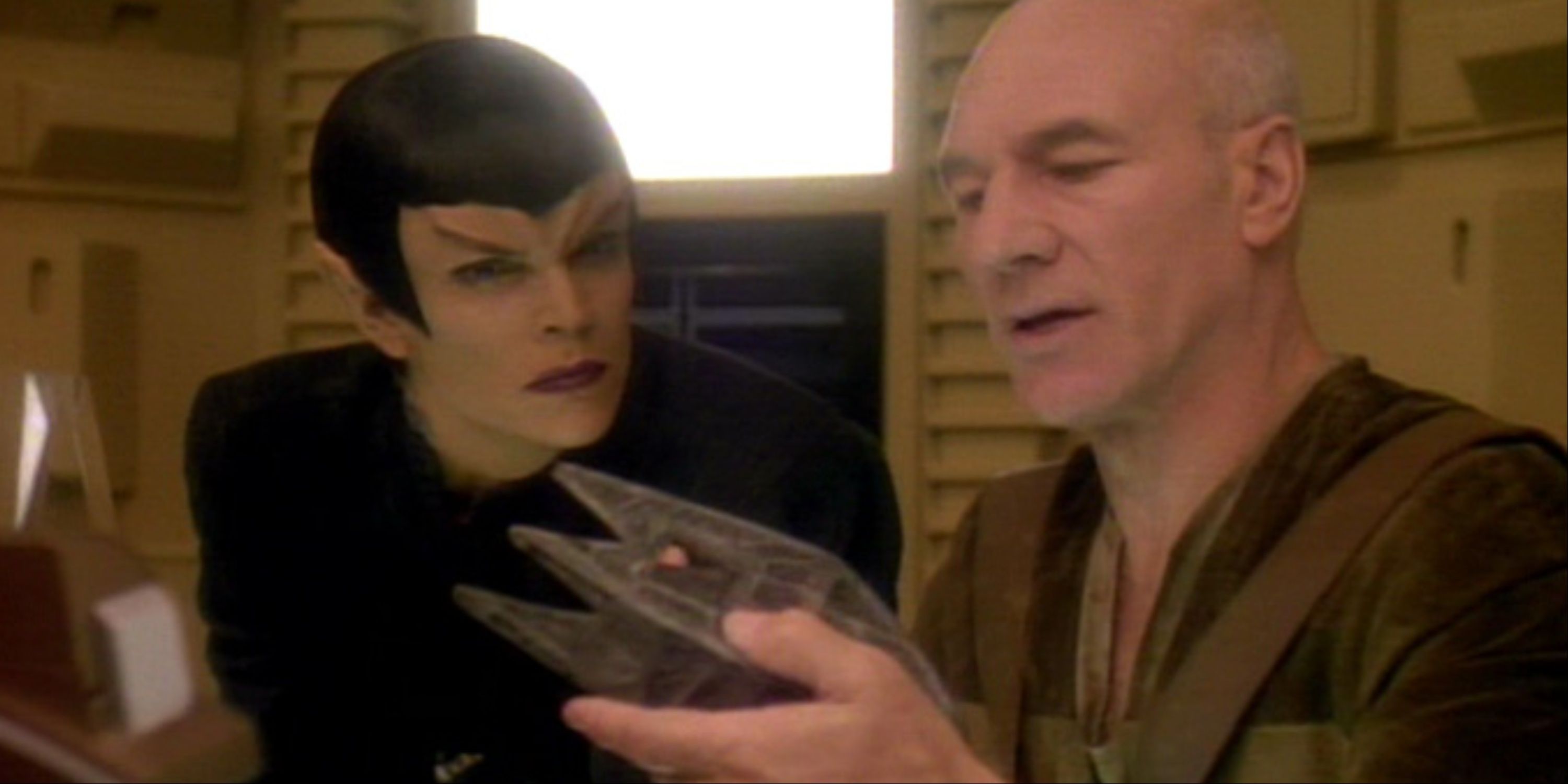 Picard holding the Stone of Gol in Star Trek