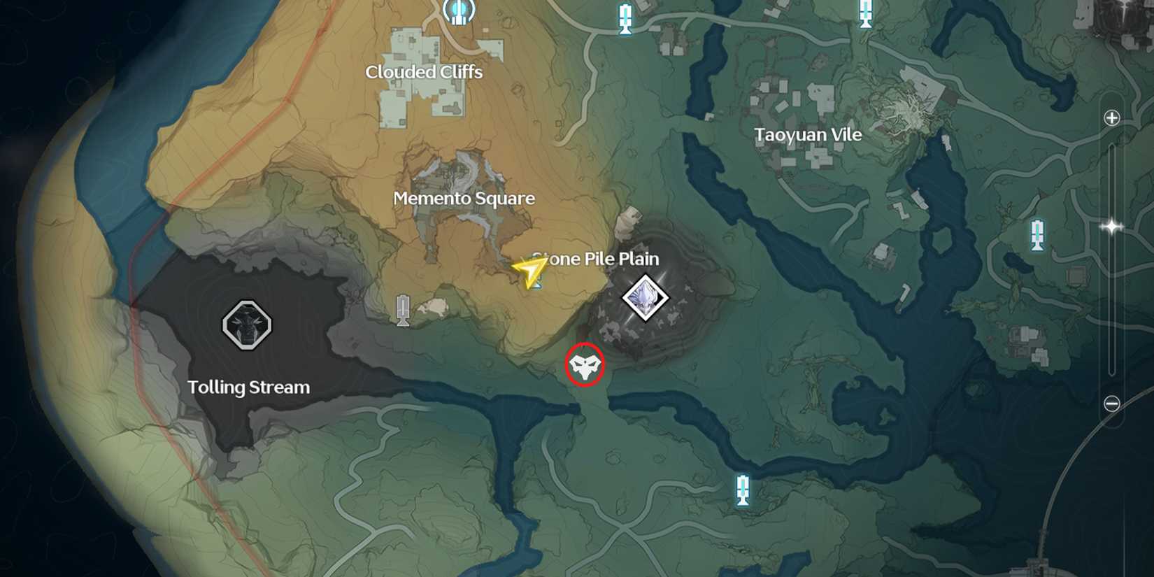 stone pile plain flautist location in wuthering waves