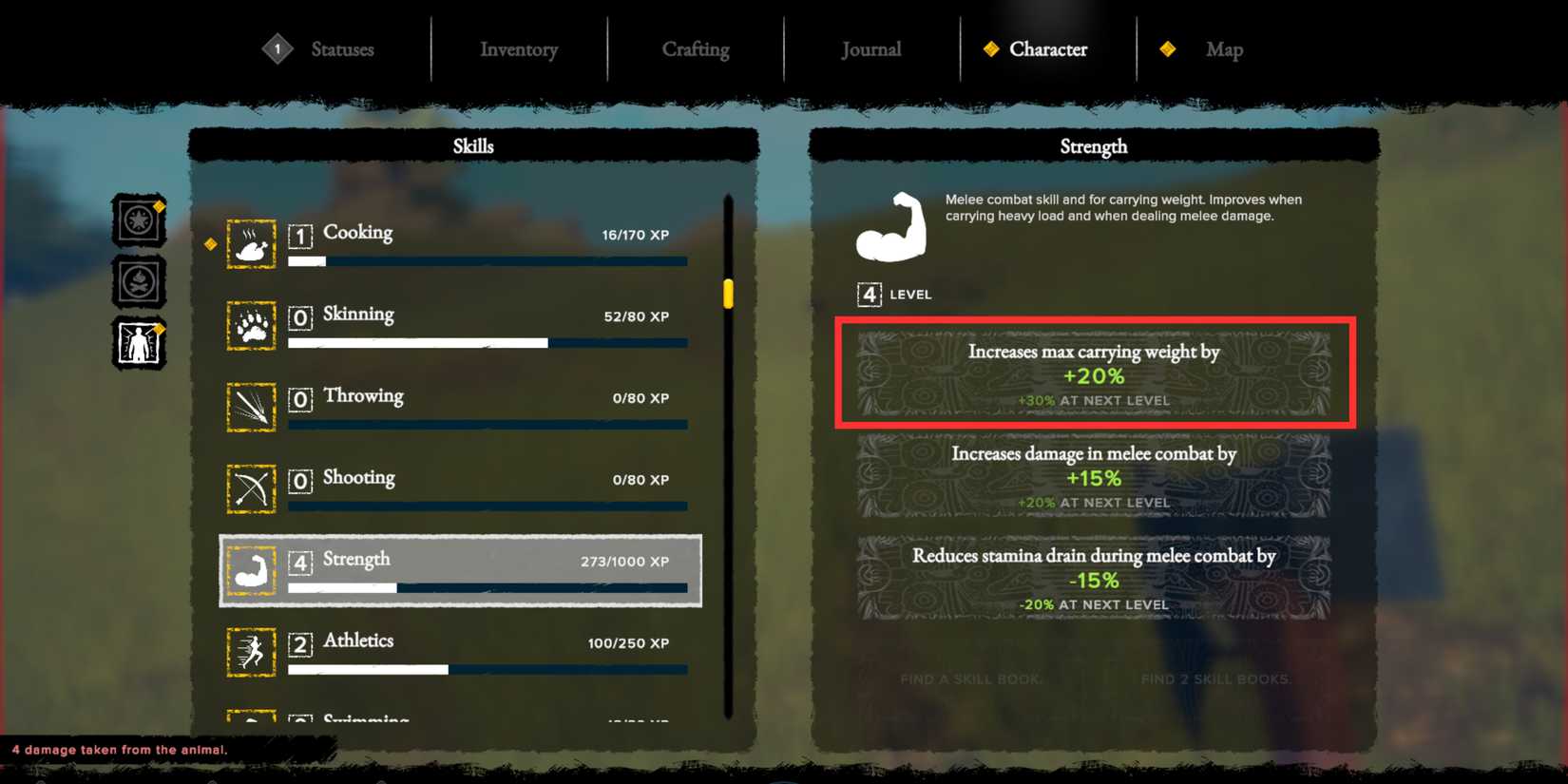 strength increasing carrying capacity in survival fountain of youth