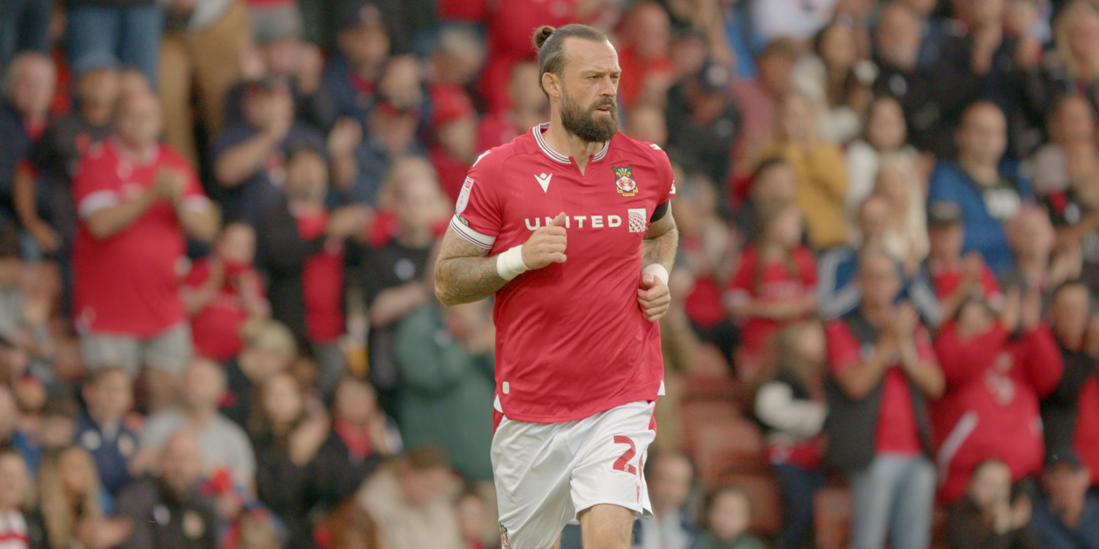 Scotland striker Steven Fletcher in Wrexham debut