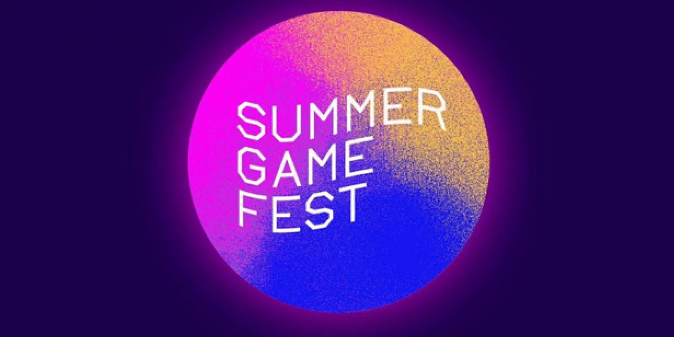 An image of the Summer Game Fest logo set against a dark purple background.