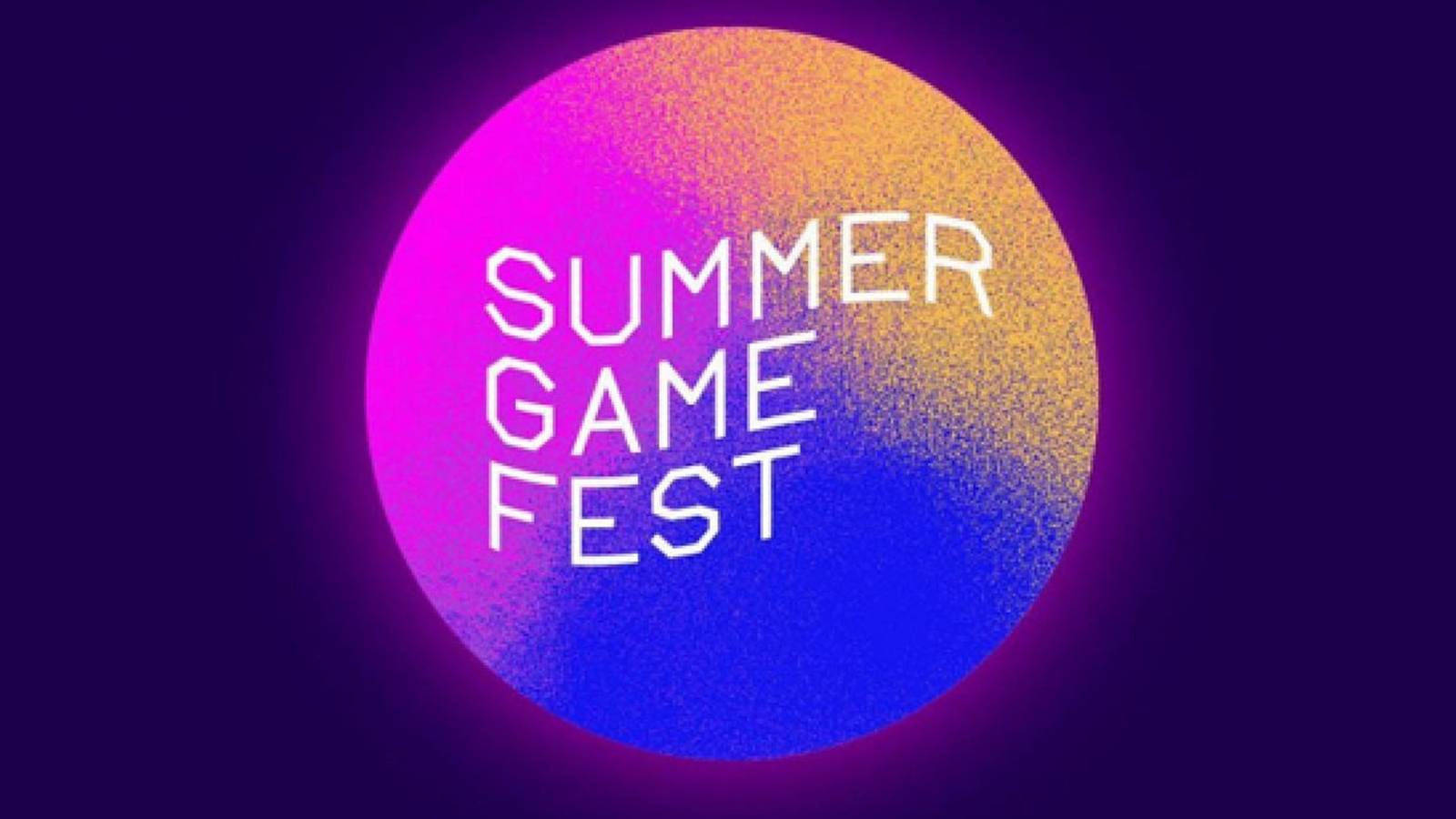 An image of the Summer Game Fest logo set against a dark purple background.