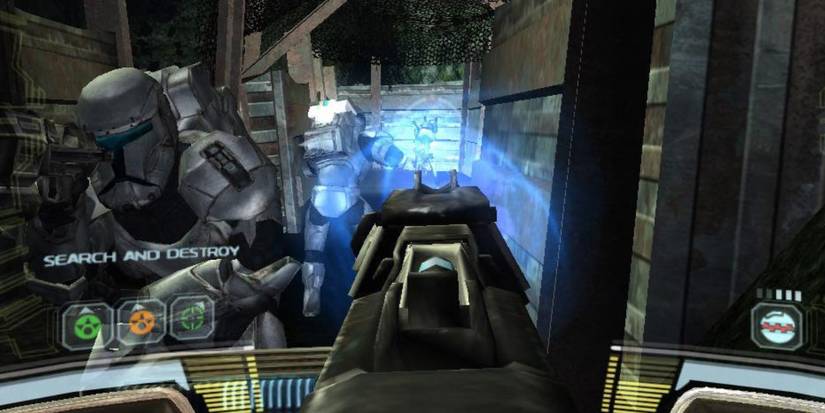 a group of clonetroopers preparing to fight 