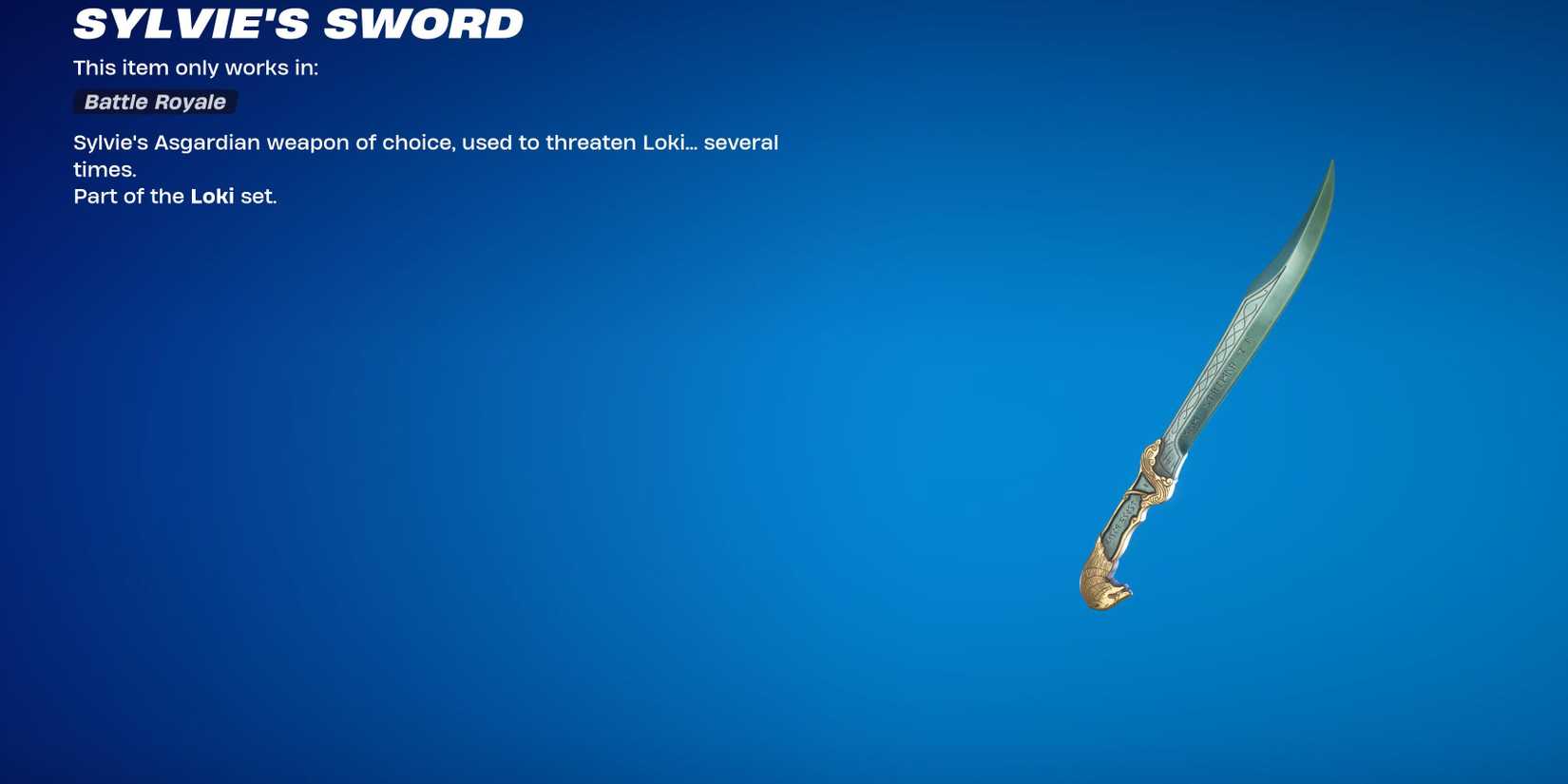 sylvie's sword pickaxe