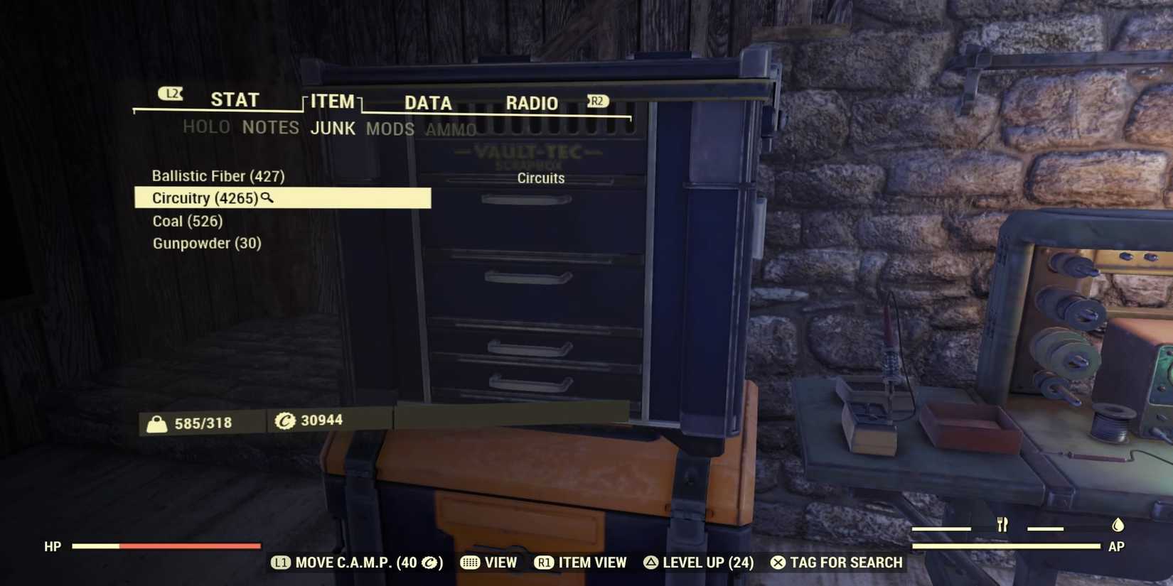 Tag Items For Search in Fallout 76