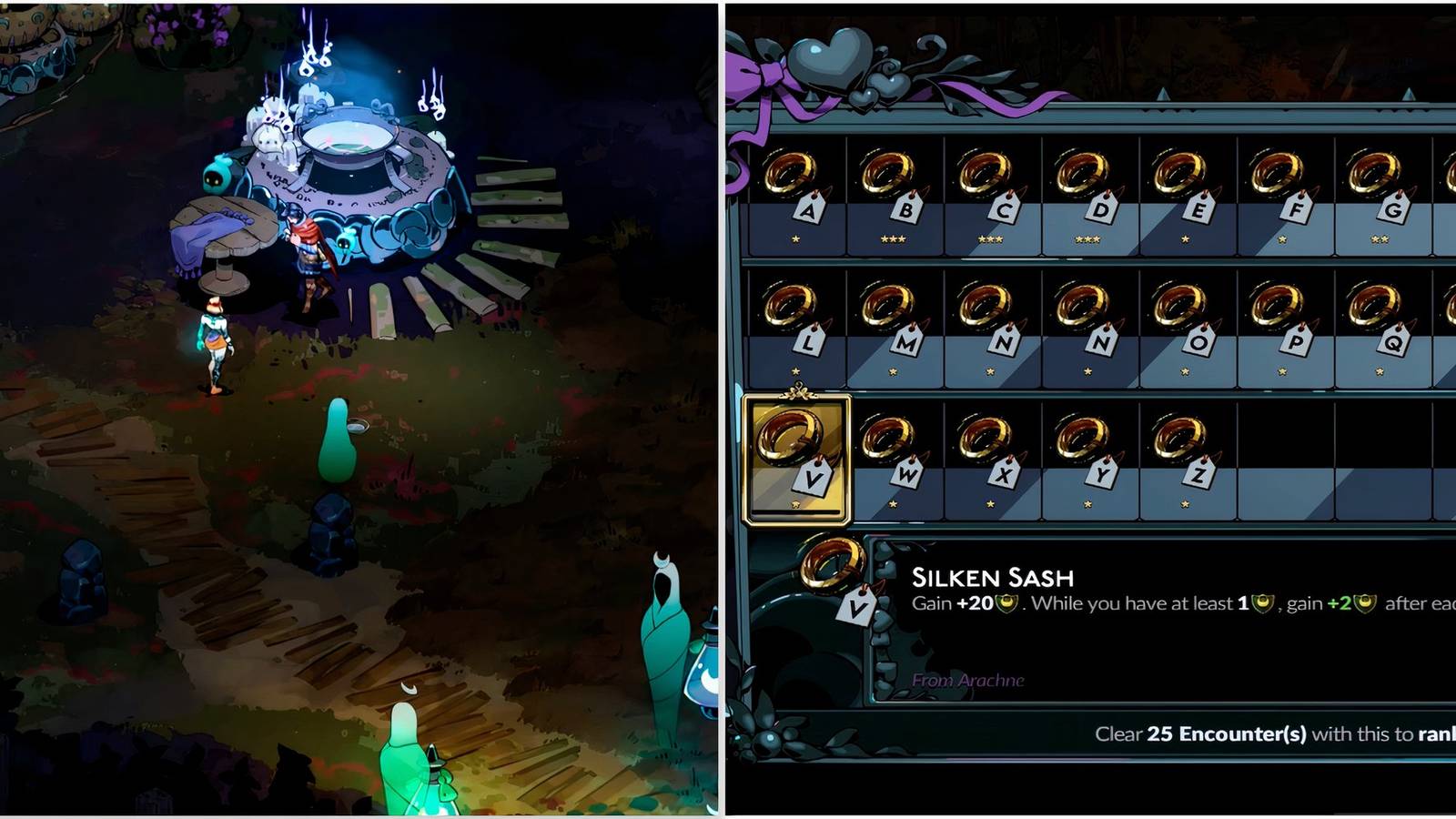 Talking to Odysseus and the Silken Sash keepsake in Hades 2