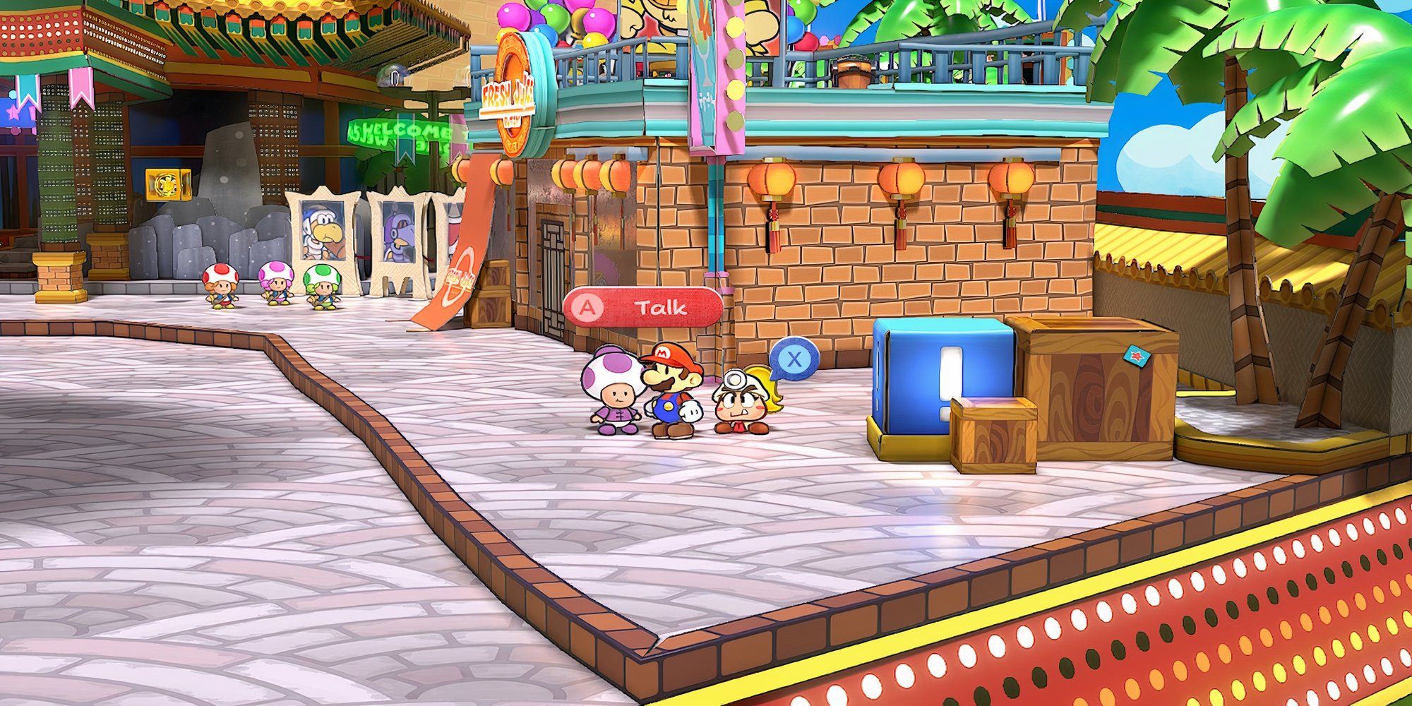 Talking to the Battle Master in Paper Mario The Thousand-Year Door