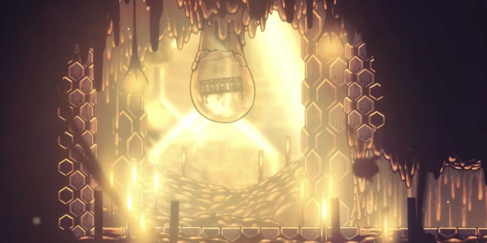 The Hive area with a bench stuck inside Honey