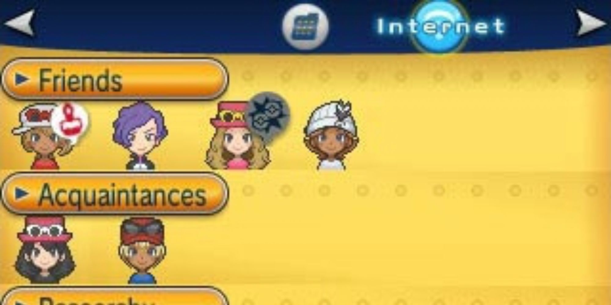 The Player Search System in Pokemon XY.