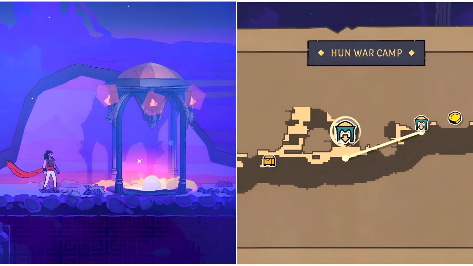 the rogue prince of persia well of dream in-game and map